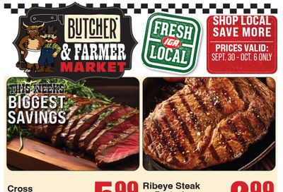 Butcher & Farmer Market Weekly Ad September 30 - October 6, 2026