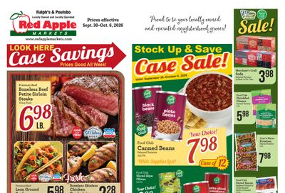 Ralph's and Poulsbo Red Apple Markets Weekly Ad September 30 - October 6, 2026