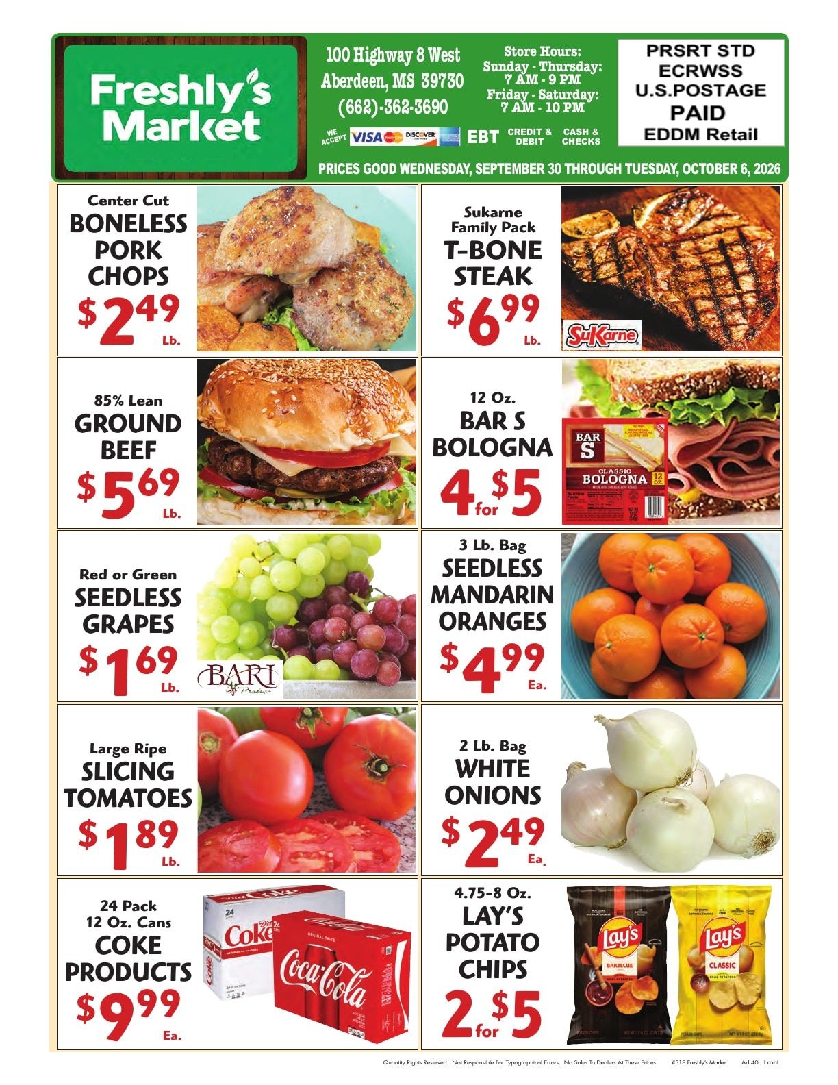 Freshly's Market Weekly Ad September 30 - October 6, 2026