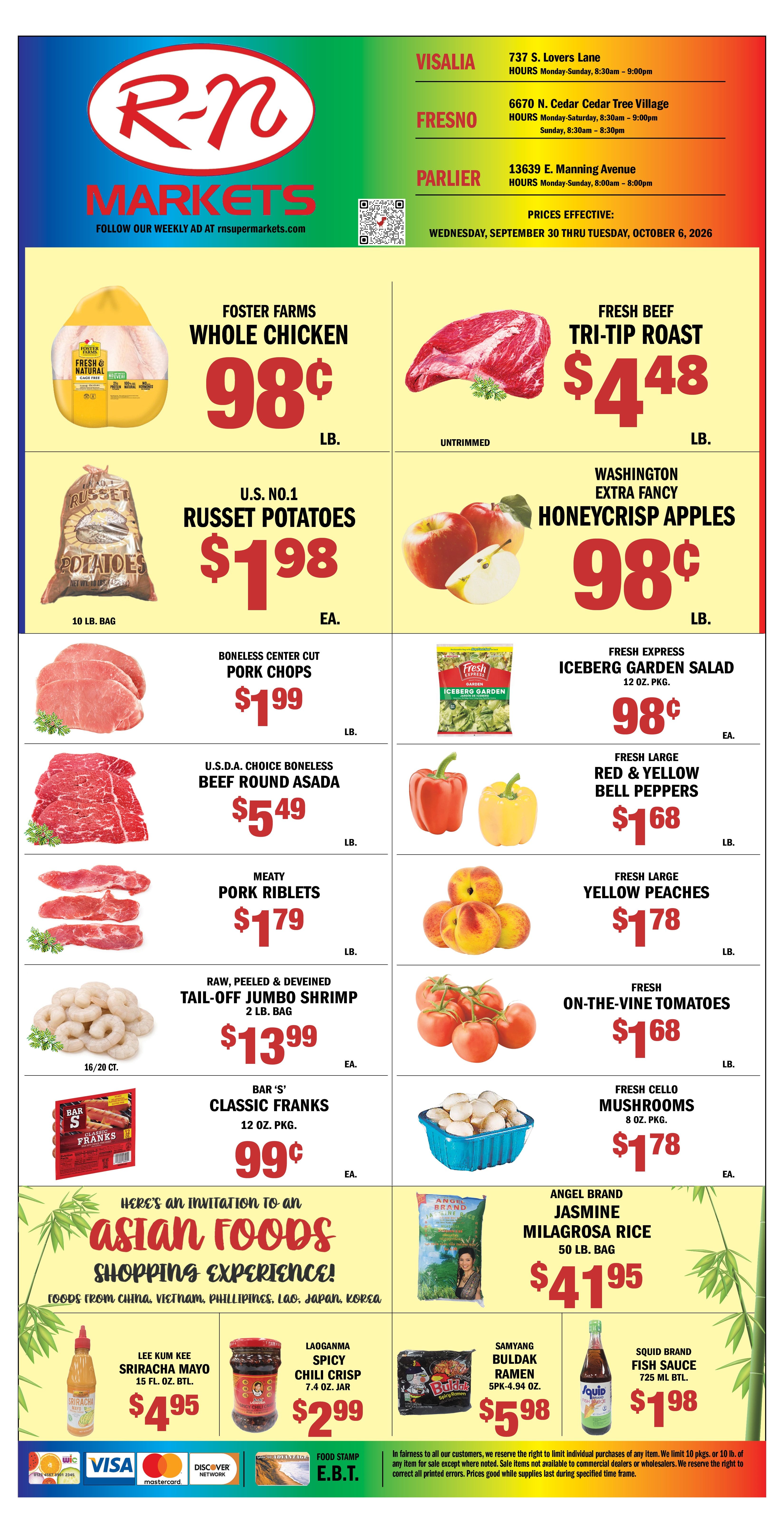 R-N Market Weekly Ad September 30 - October 6, 2026