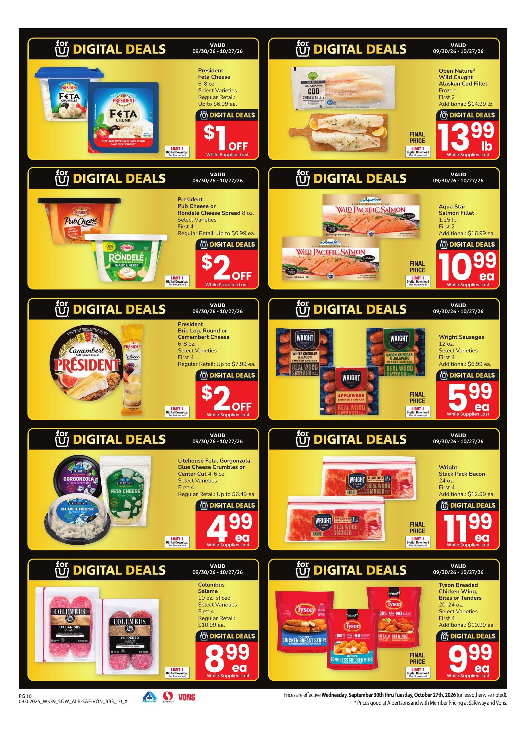 Safeway Big Book of Savings Weekly Ad September 30 - October 27, 2026