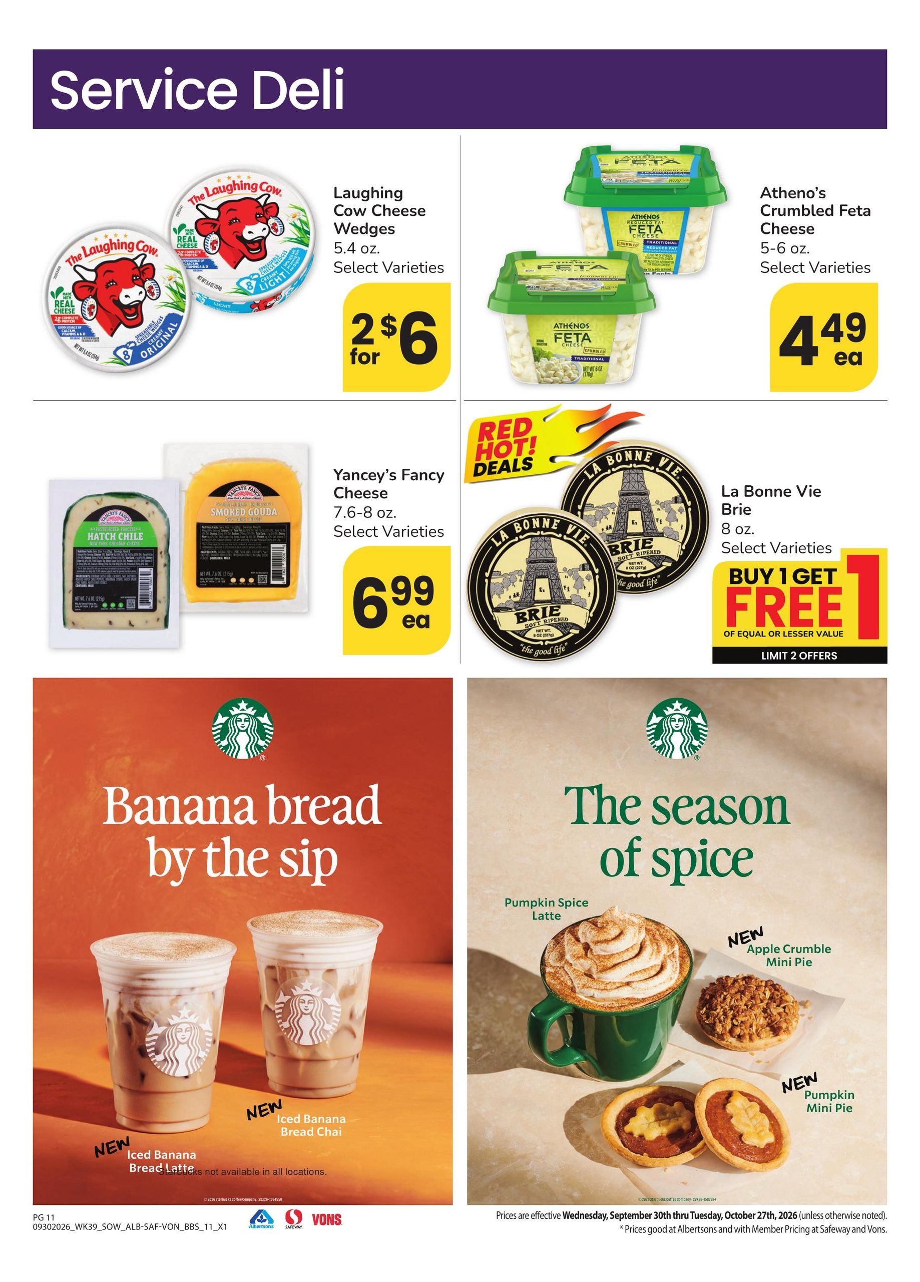 Safeway Big Book of Savings Weekly Ad September 30 - October 27, 2026