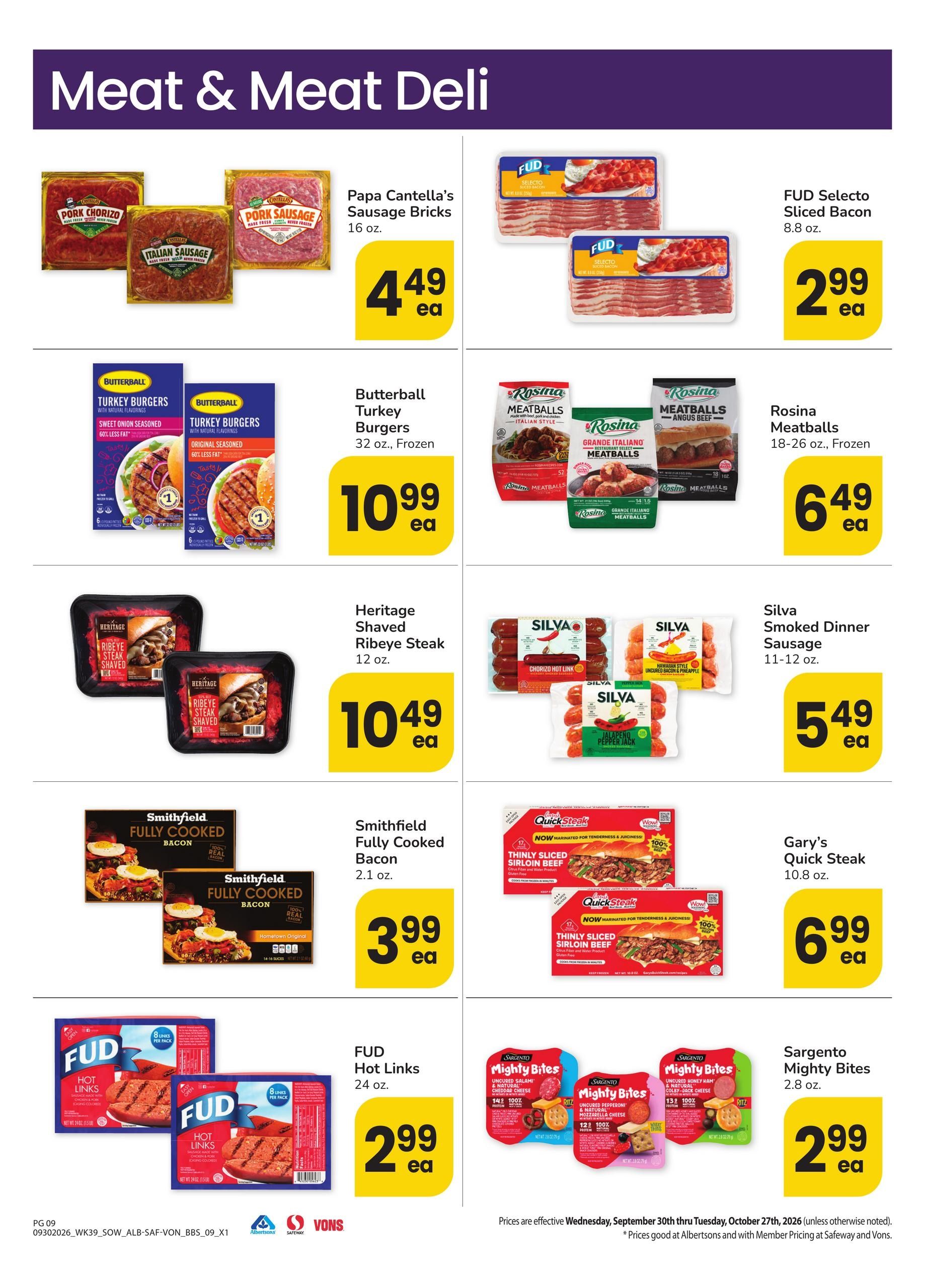 Safeway Big Book of Savings Weekly Ad September 30 - October 27, 2026