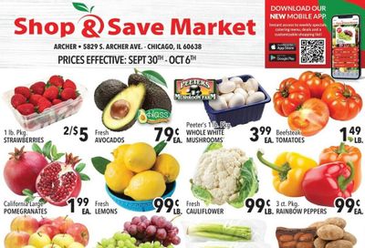 Shop And Save Market (Chicago Area, IL) Weekly Ad September 30 - October 6, 2026