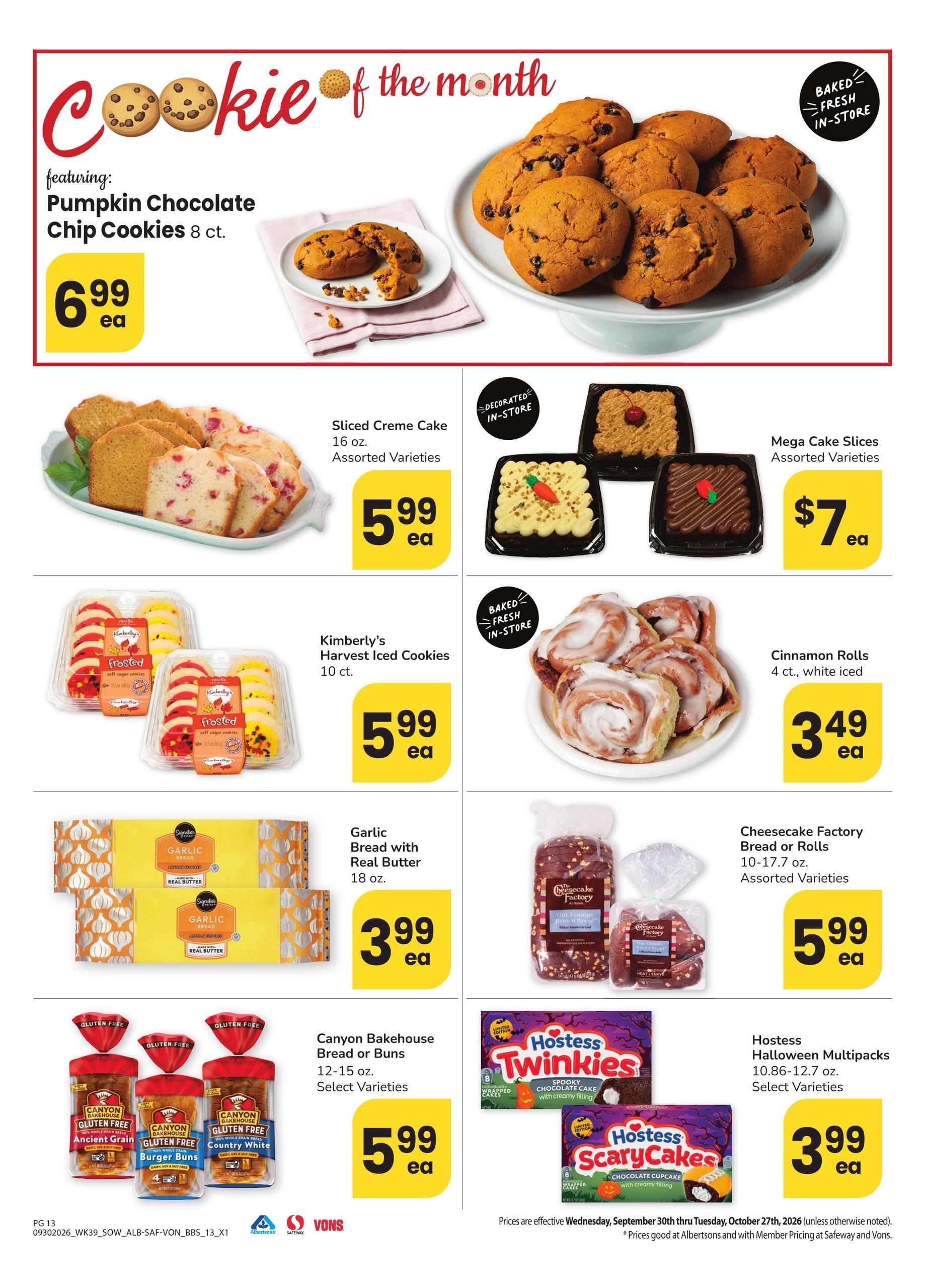 Vons Big Book of Savings Weekly Ad September 30 - October 27, 2026