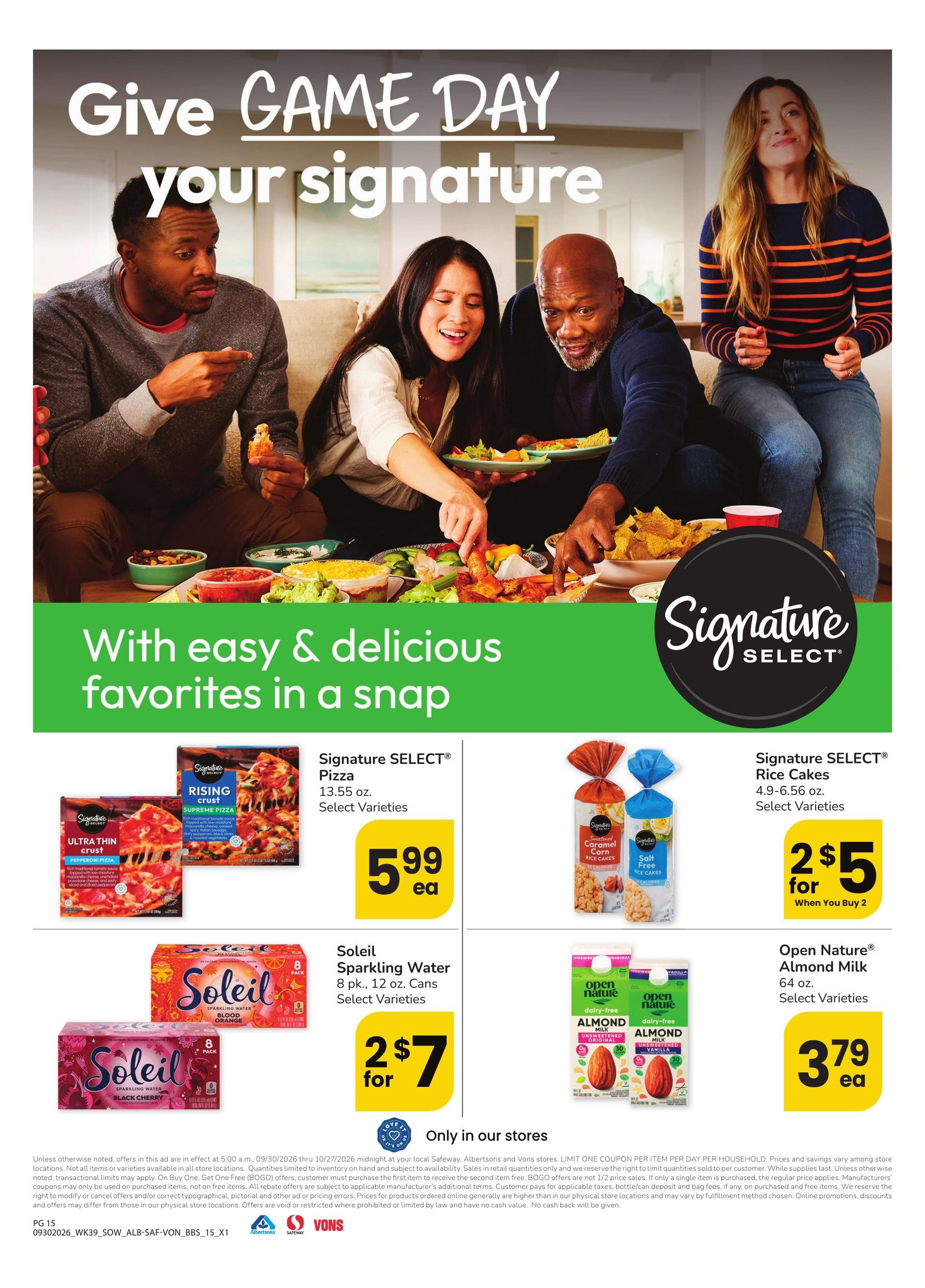 Vons Big Book of Savings Weekly Ad September 30 - October 27, 2026