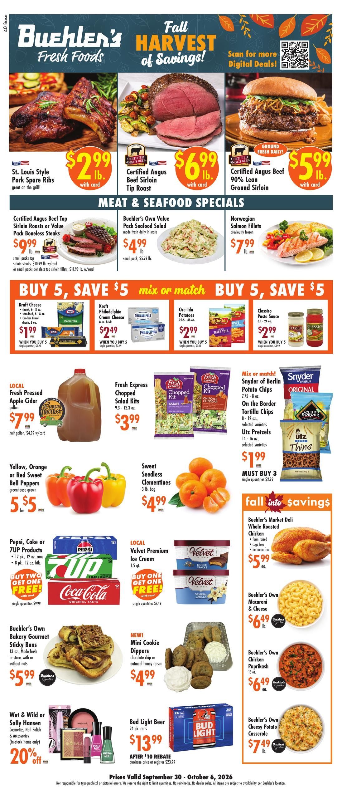 Buehler's Fresh Foods Weekly Ad September 30 - October 6, 2026