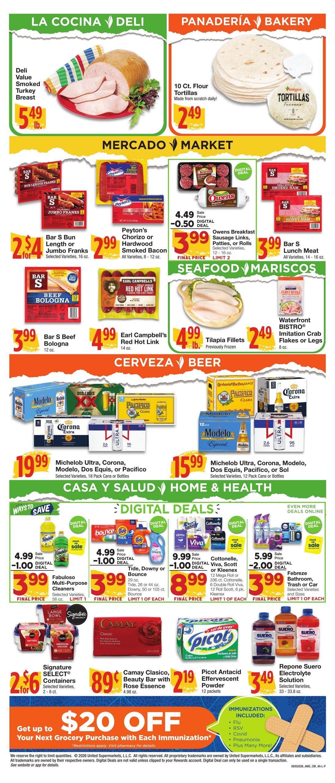 Amigos United (Lubbock Area, TX) Weekly Ad September 30 - October 6, 2026