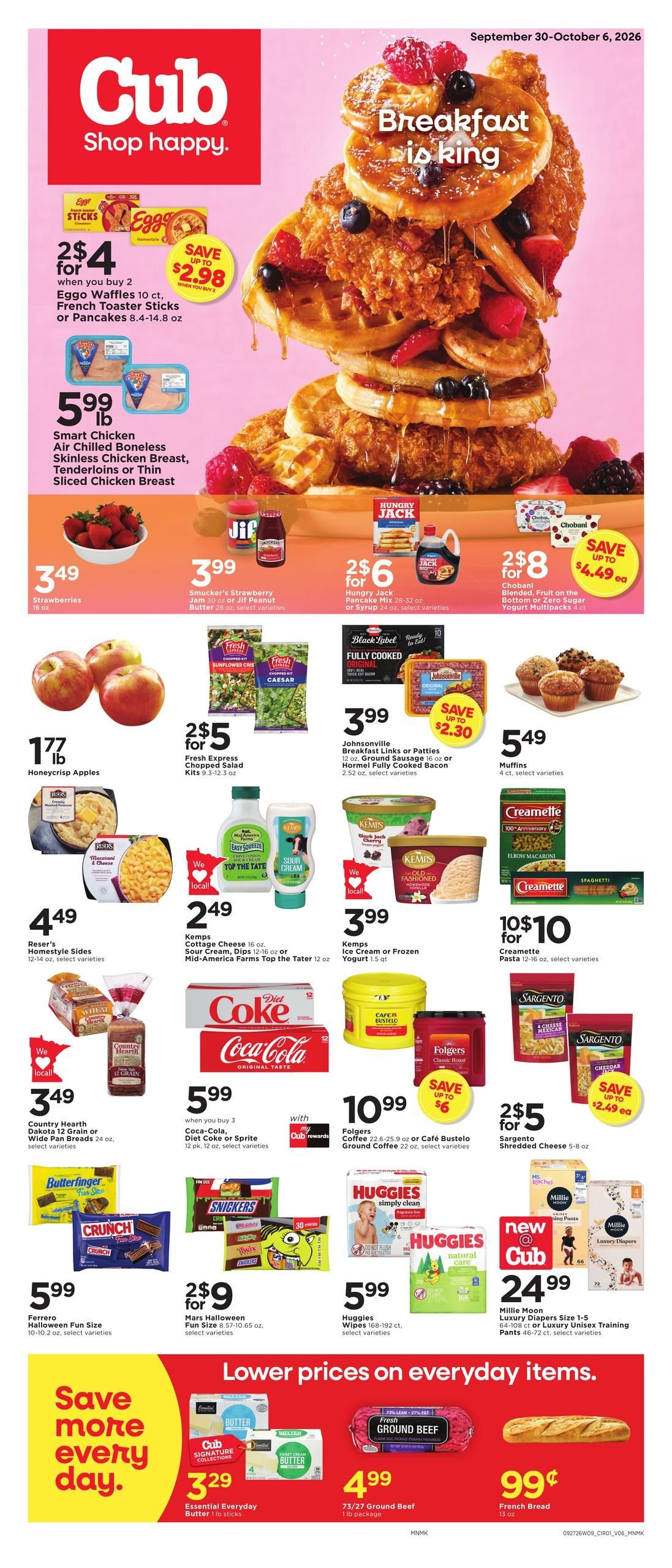 Cub Foods (Dodge Center Area, MN) Weekly Savings Weekly Ad September 30 - October 6, 2026