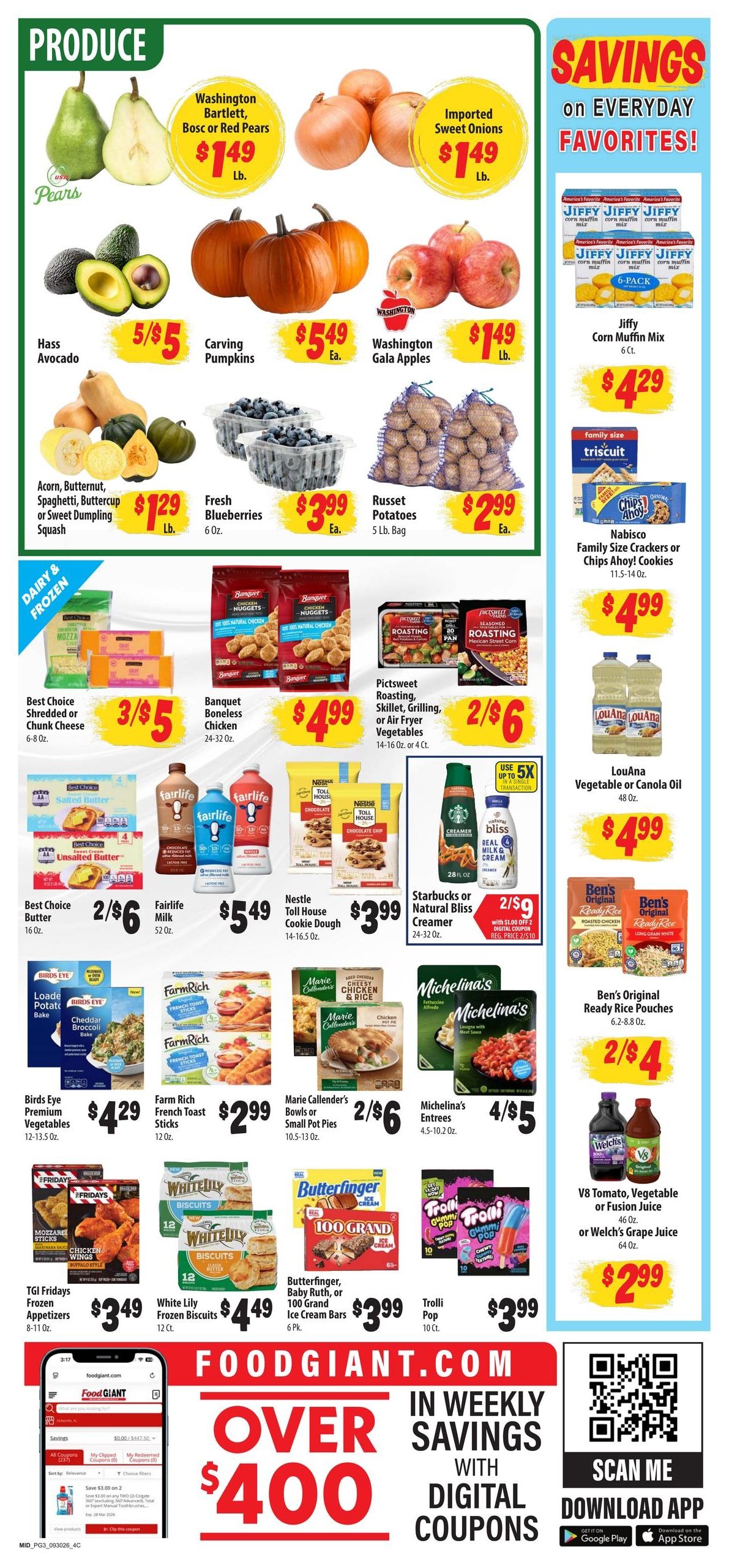 Food Giant (Jackson Area, TN) Weekly Ad September 30 - October 6, 2026