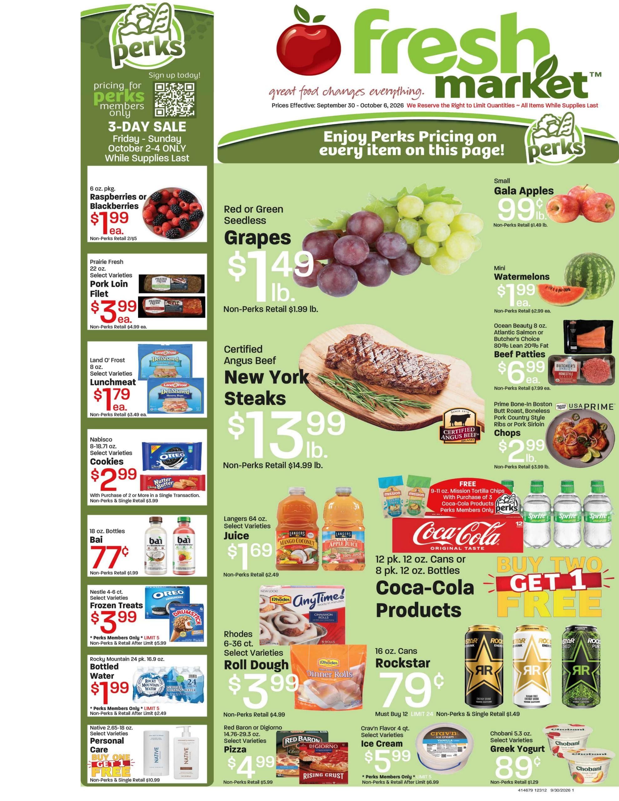 Fresh Market (Orem-Provo Area, UT) Weekly Ad September 30 - October 6, 2026