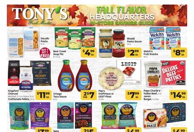Tony's Fresh Market Weekly Ad September 30 - November 3, 2026