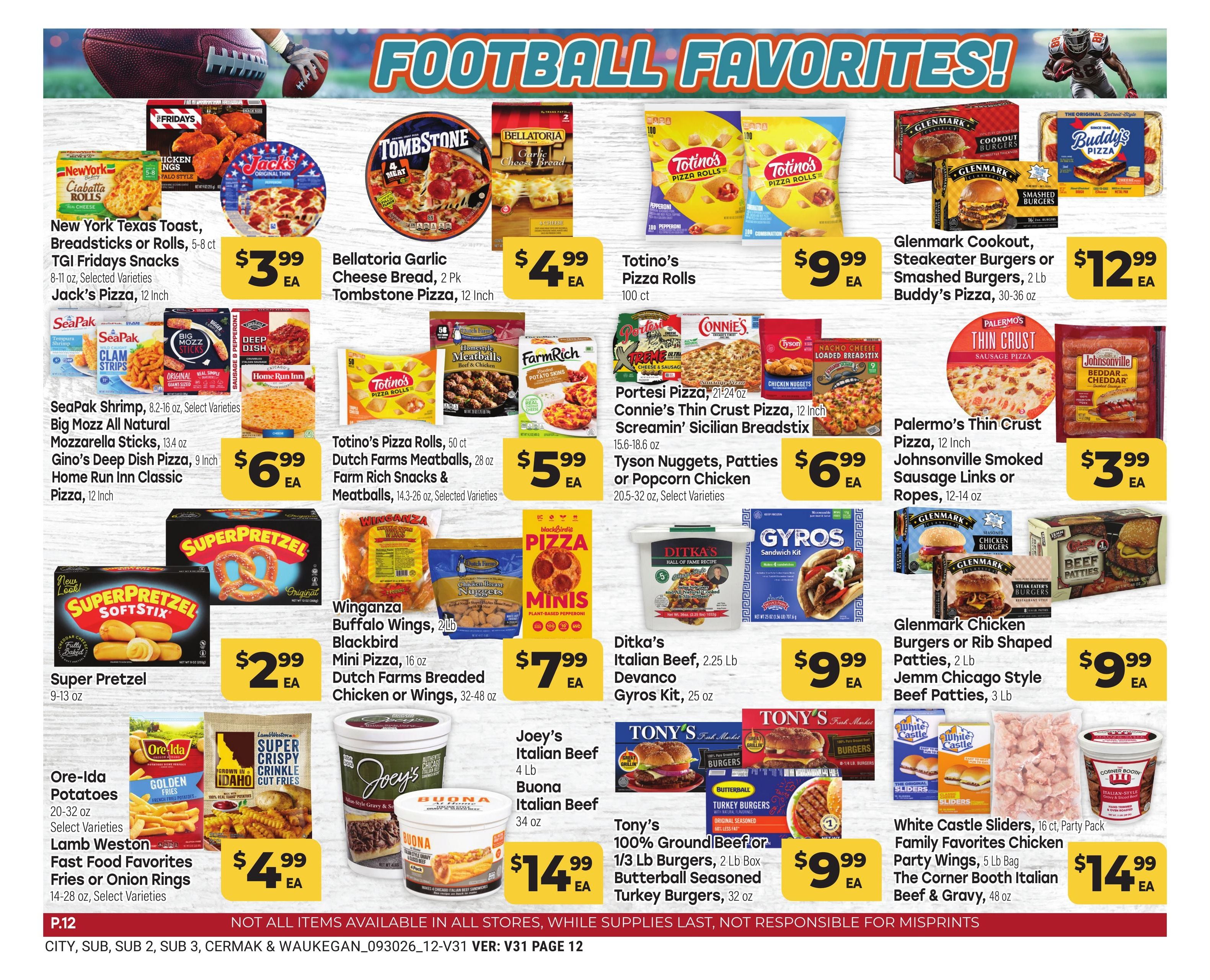 Tony's Fresh Market Weekly Ad September 30 - November 3, 2026