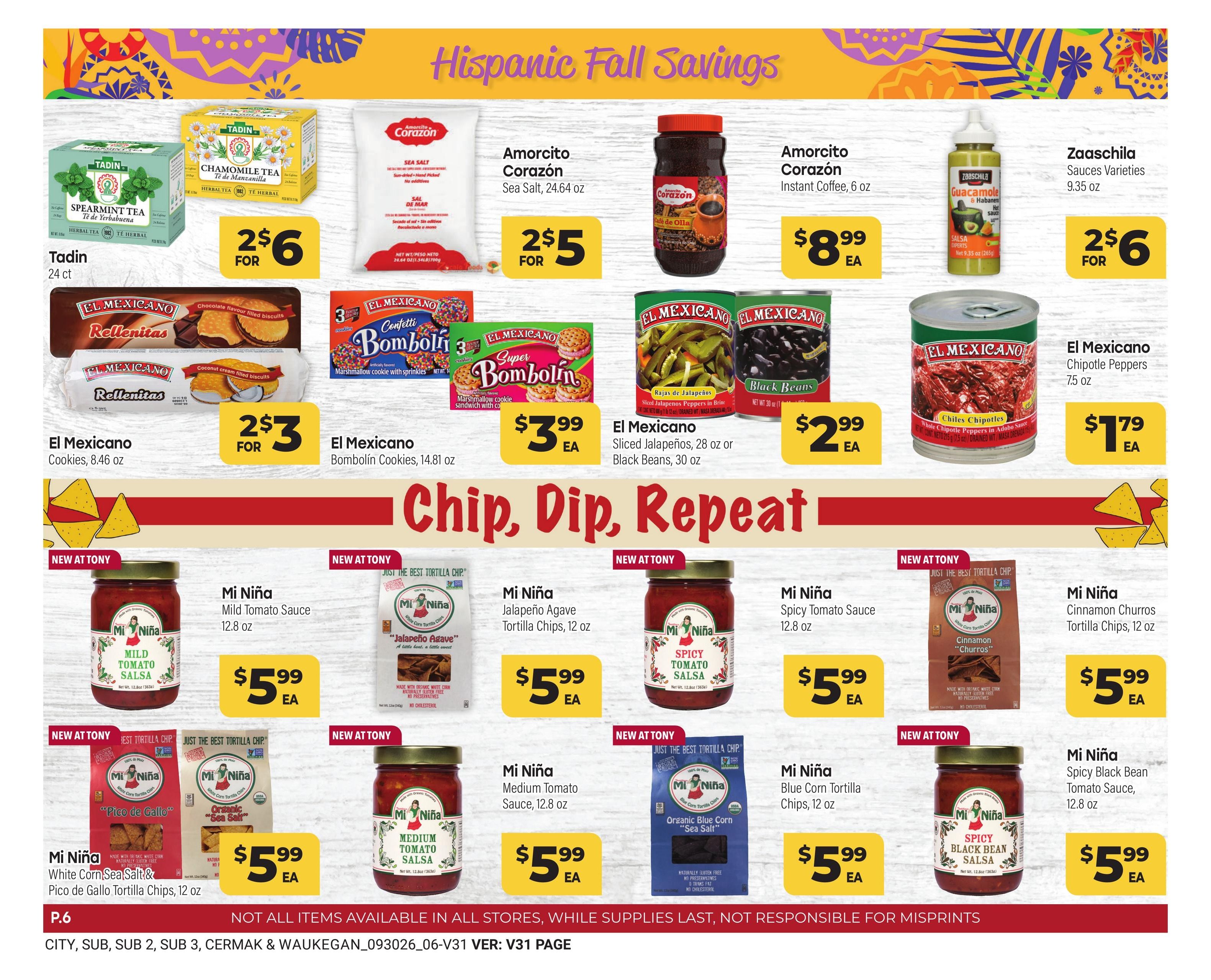 Tony's Fresh Market Weekly Ad September 30 - November 3, 2026