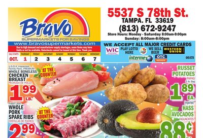 Bravo Supermarket (St. Petersburg Area, FL) Bravo Florida Weekly Weekly Ad October 1 - 7, 2026