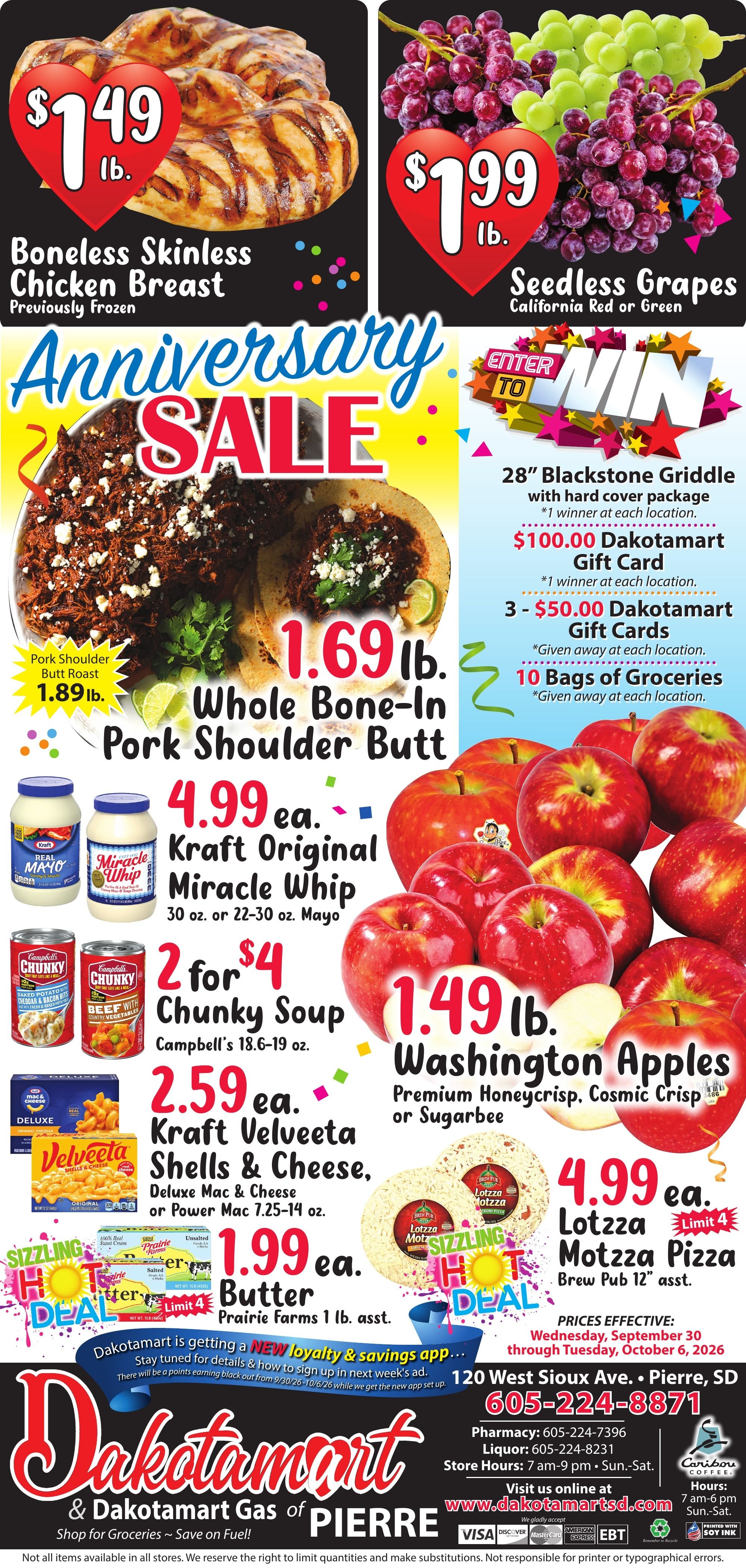 Dakotamart (Pierre, SD) Weekly Ad September 30 - October 6, 2026