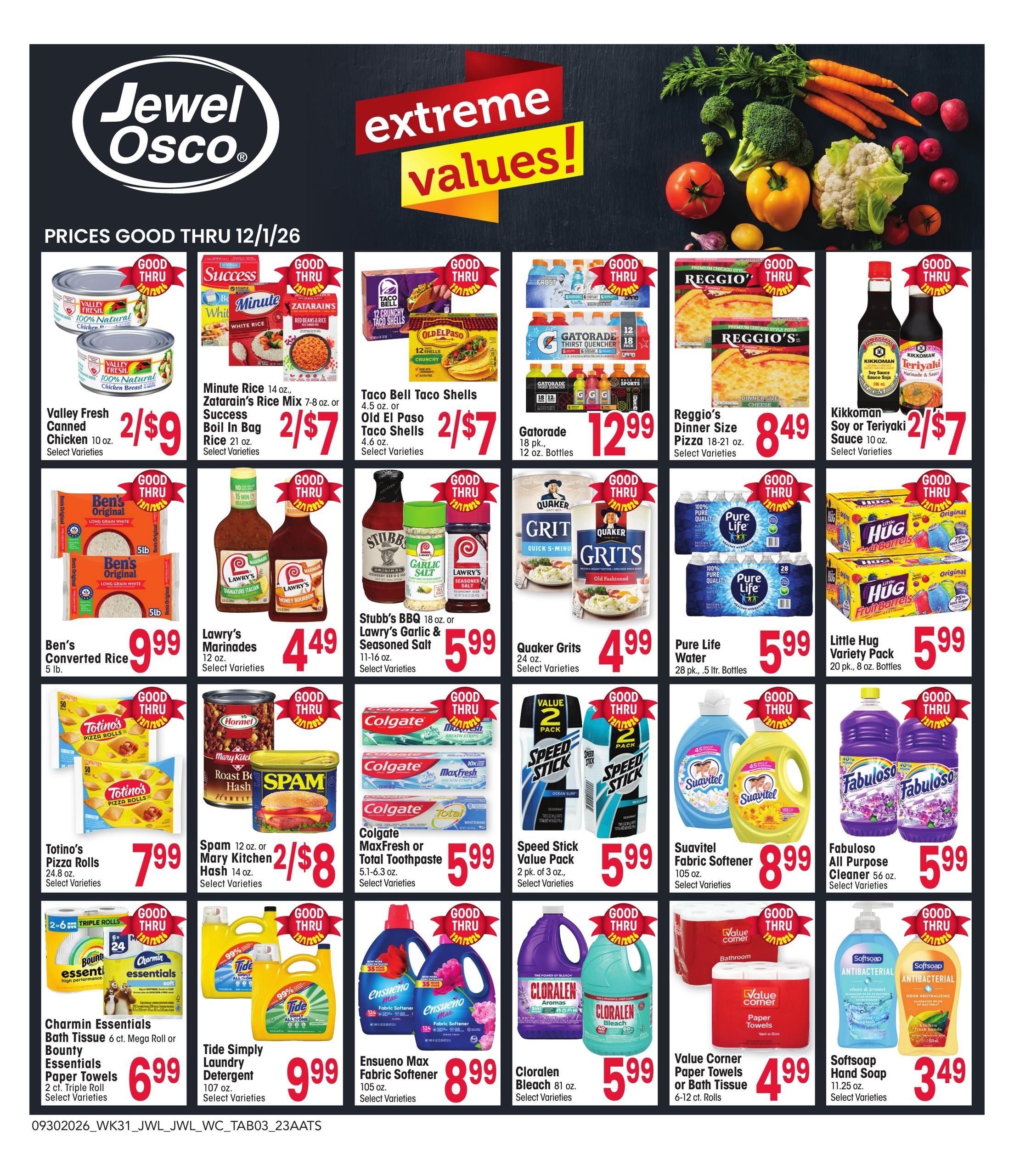 Jewel-Osco Specialty Publication Weekly Ad September 30 - December 1, 2026