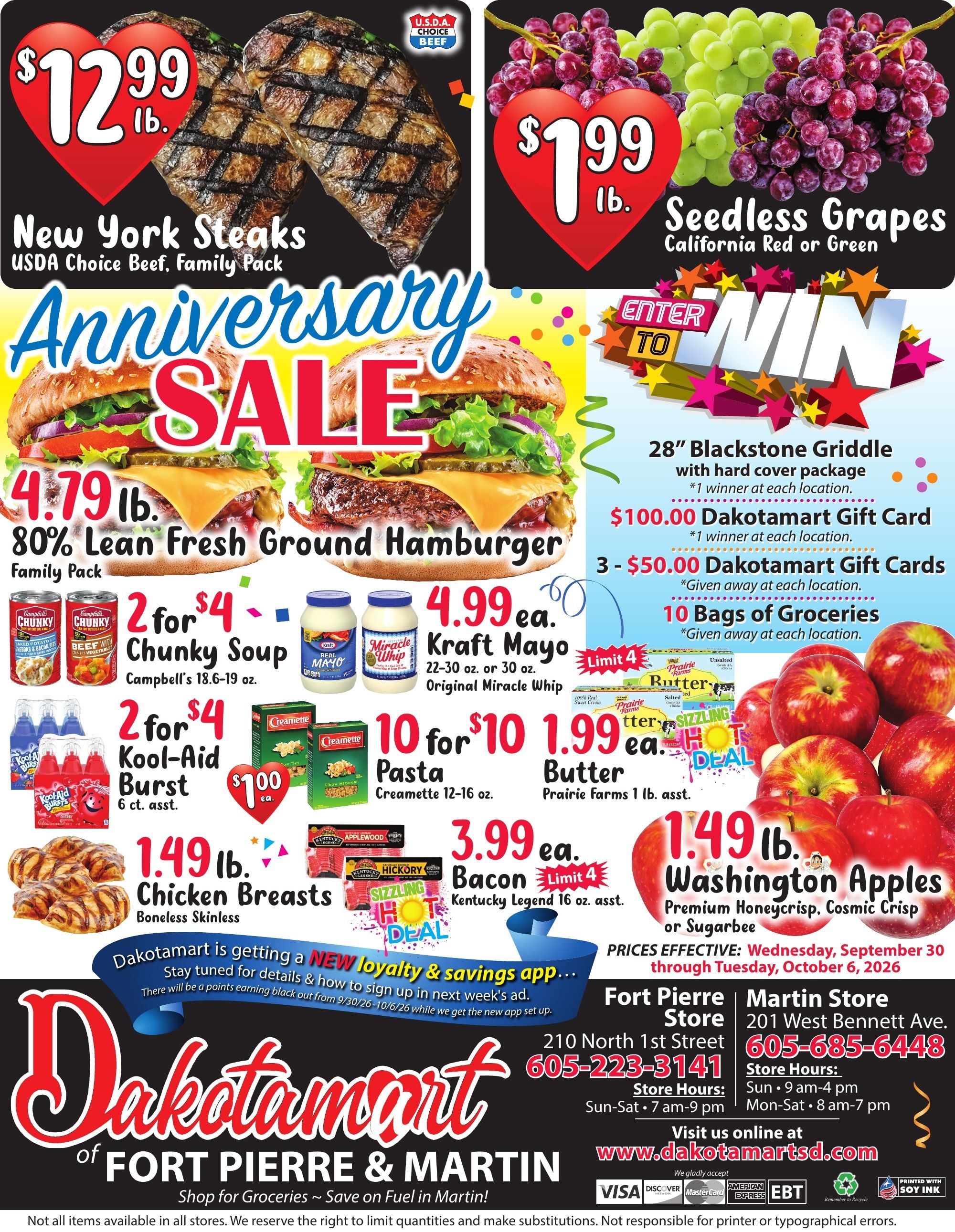 Dakotamart (South Dakota) Weekly Ad September 30 - October 6, 2026