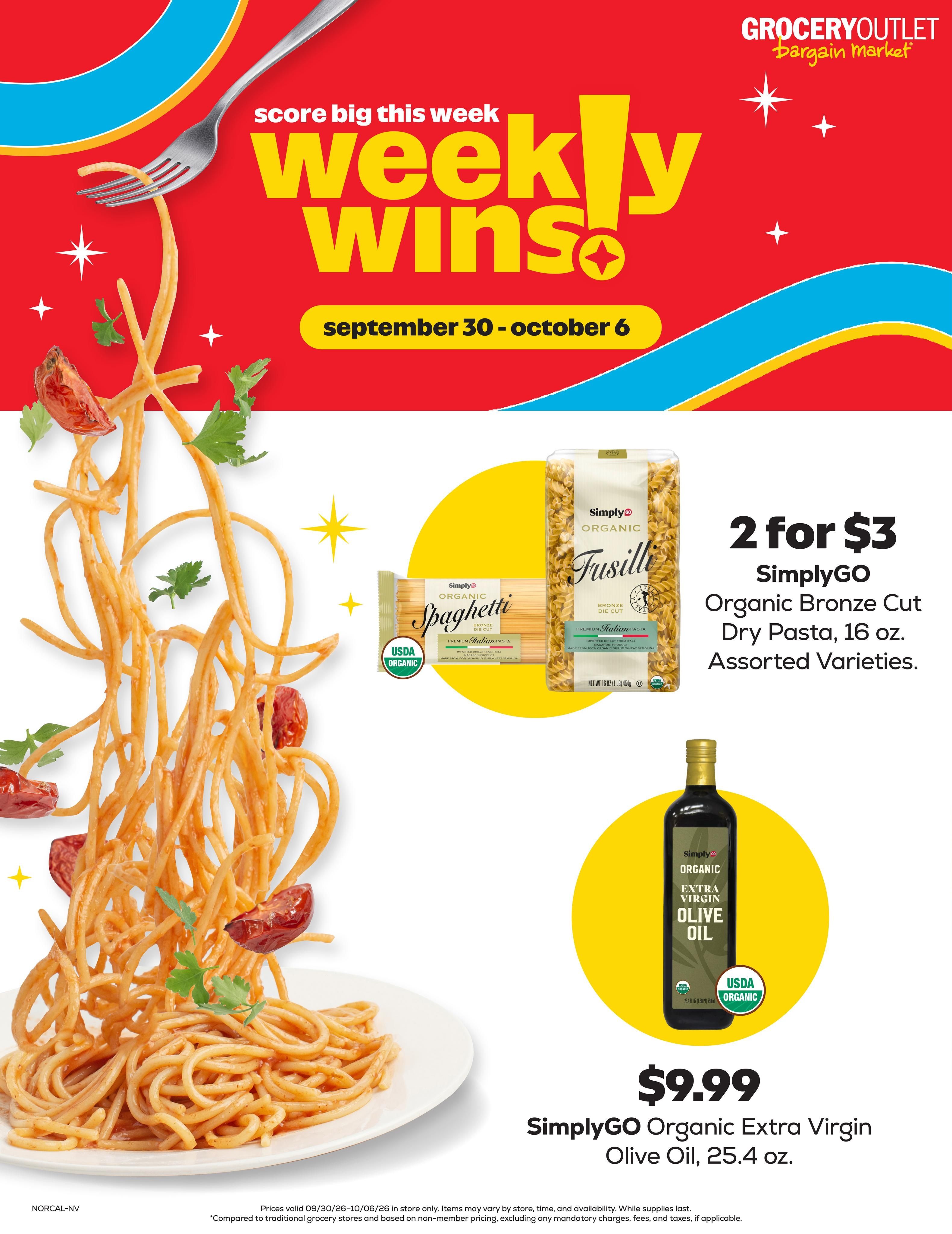Grocery Outlet (Vallejo Area, CA) Weekly Ad September 30 - October 6, 2026