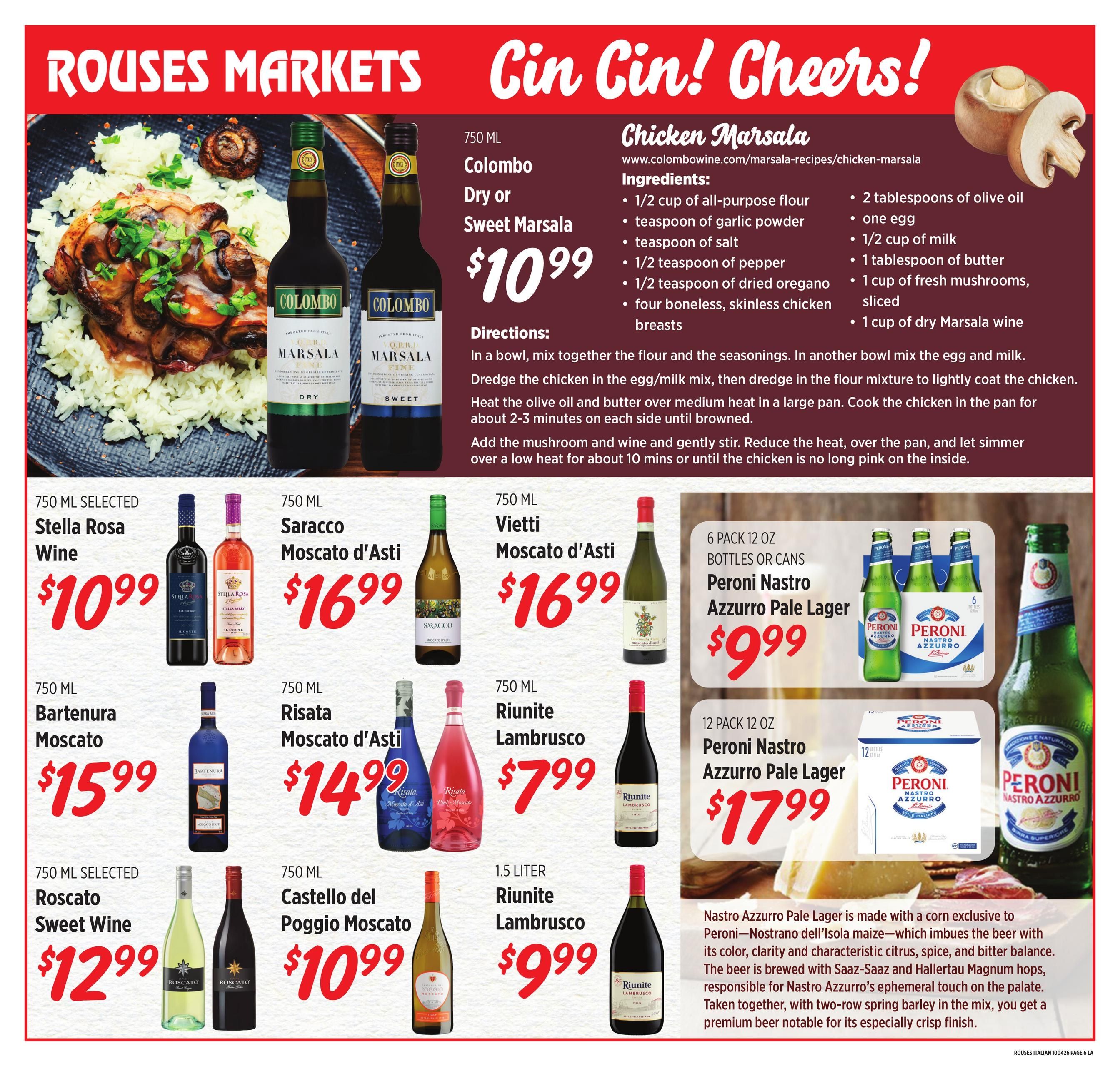 Rouses Supermarkets (New Orleans Area, LA) Italian Weekly Ad September 30 - November 4, 2026