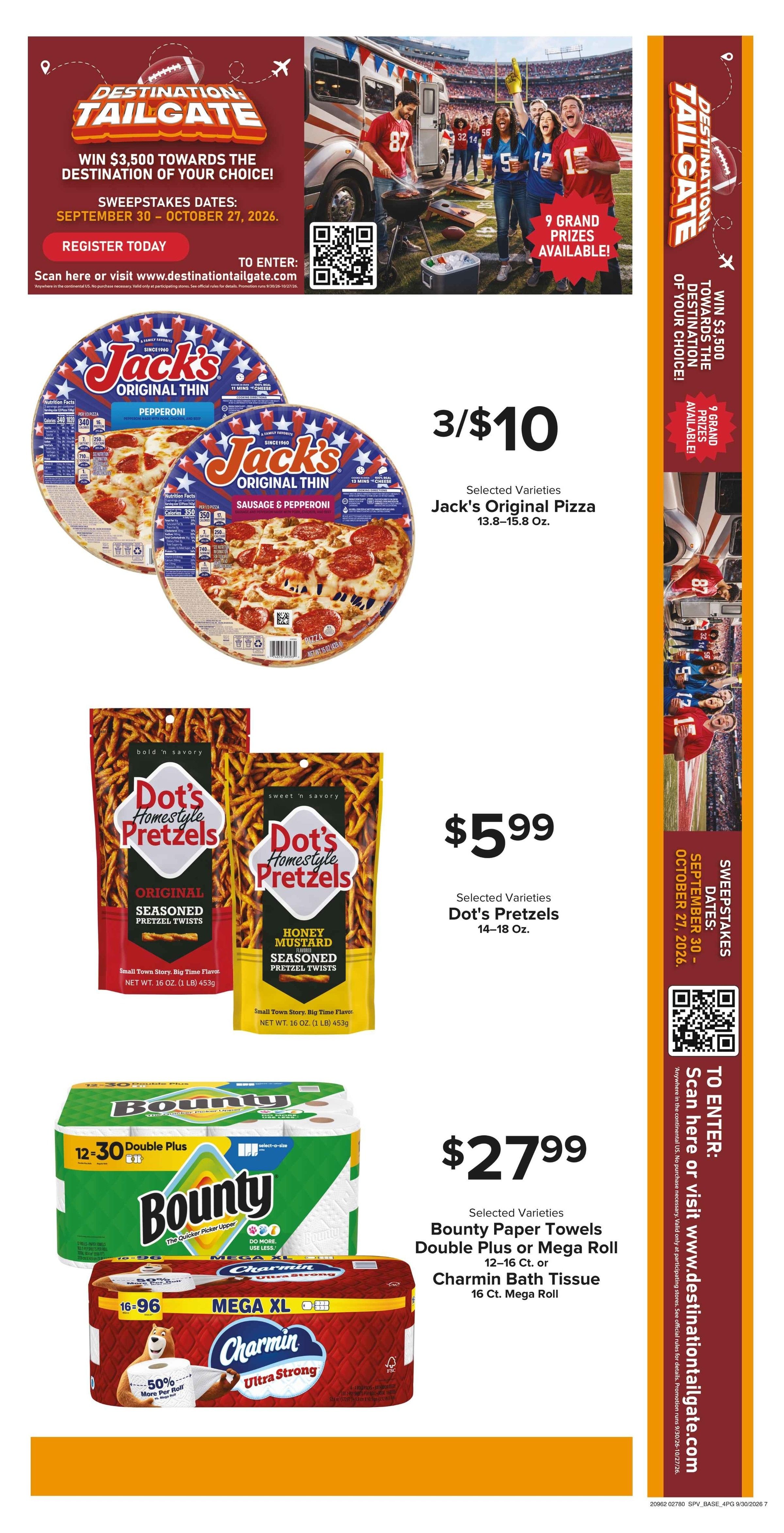 Muncy's Supermarket Happy Harvest Deals Weekly Ad September 30 - October 6, 2026