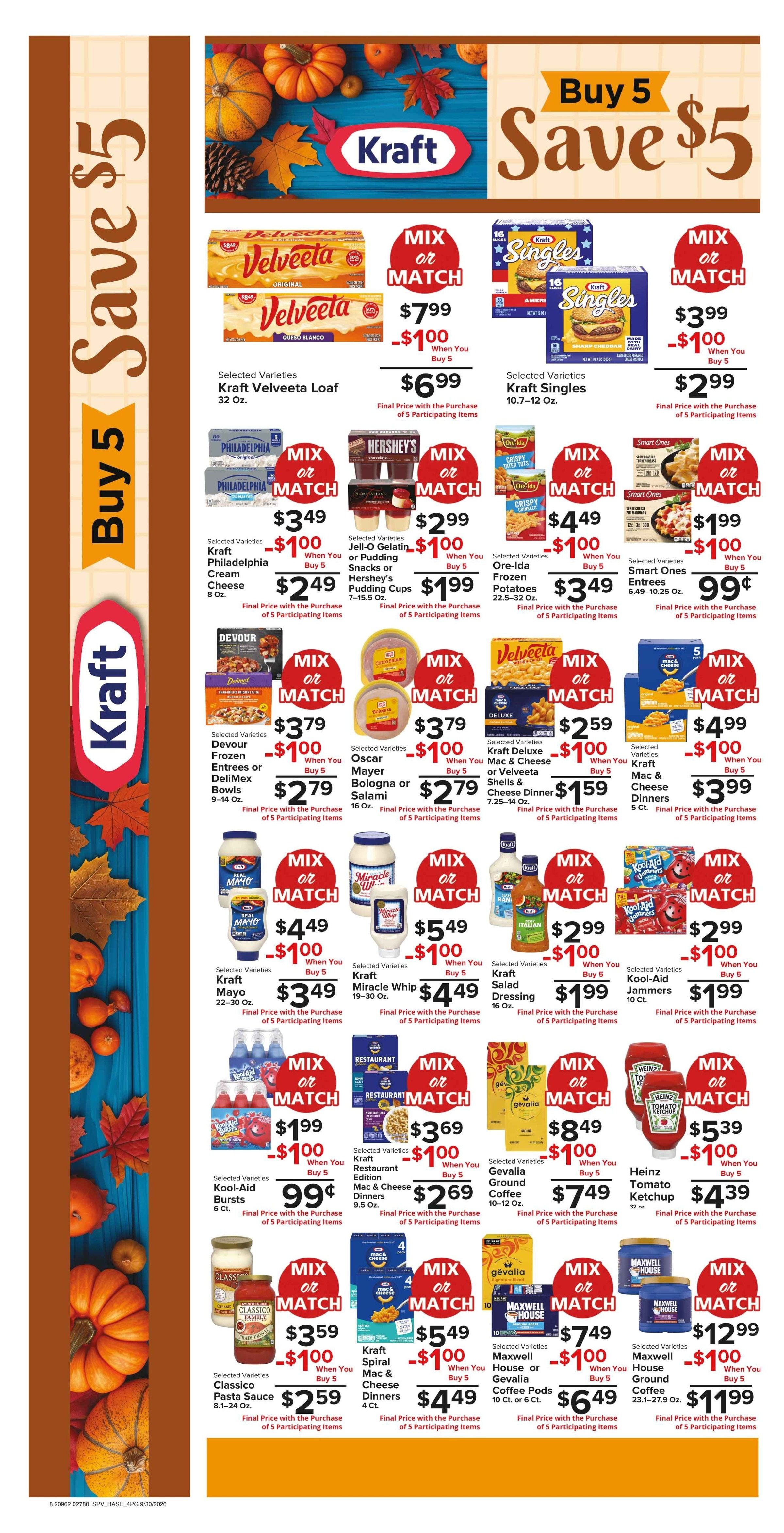 Muncy's Supermarket Happy Harvest Deals Weekly Ad September 30 - October 6, 2026