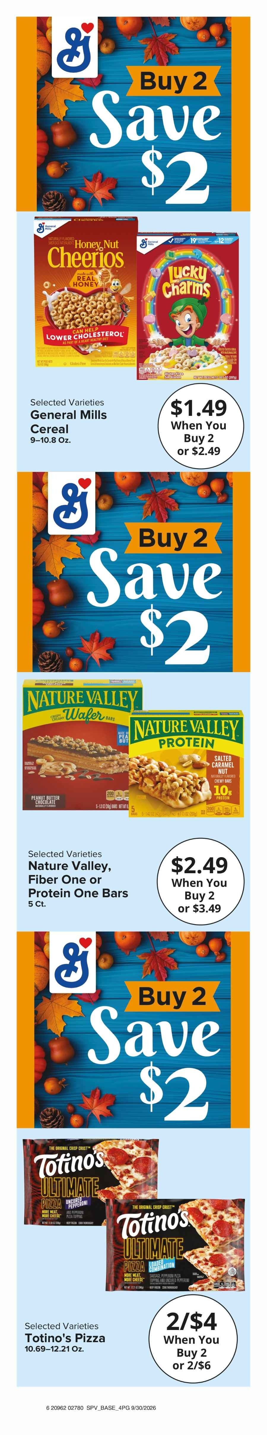 Muncy's Supermarket Happy Harvest Deals Weekly Ad September 30 - October 6, 2026
