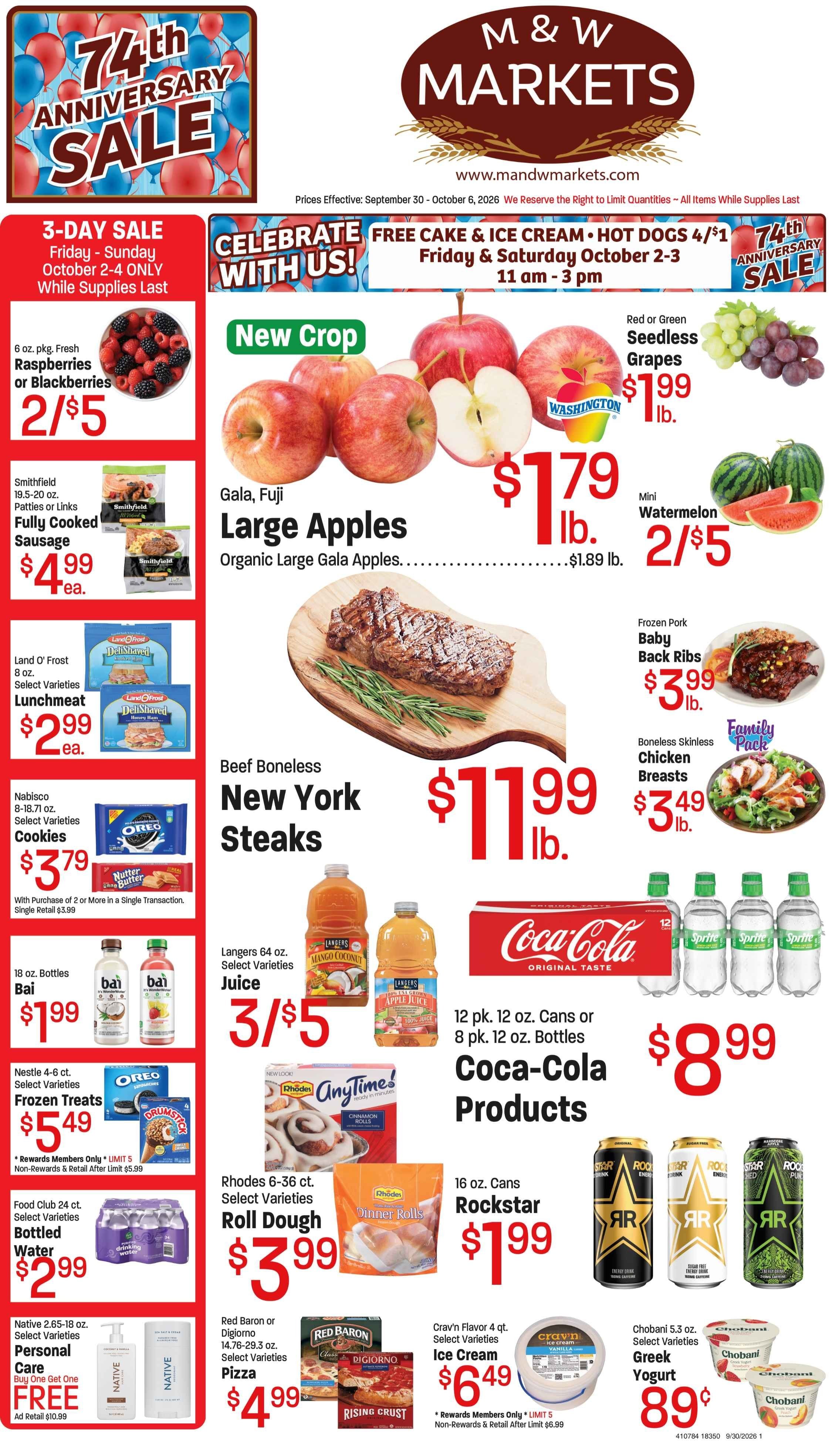 M&W Markets (Boise, ID) Weekly Ad September 30 - October 6, 2026