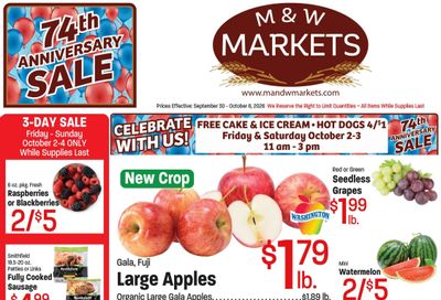 M&W Markets (Boise, ID) Weekly Ad September 30 - October 6, 2026