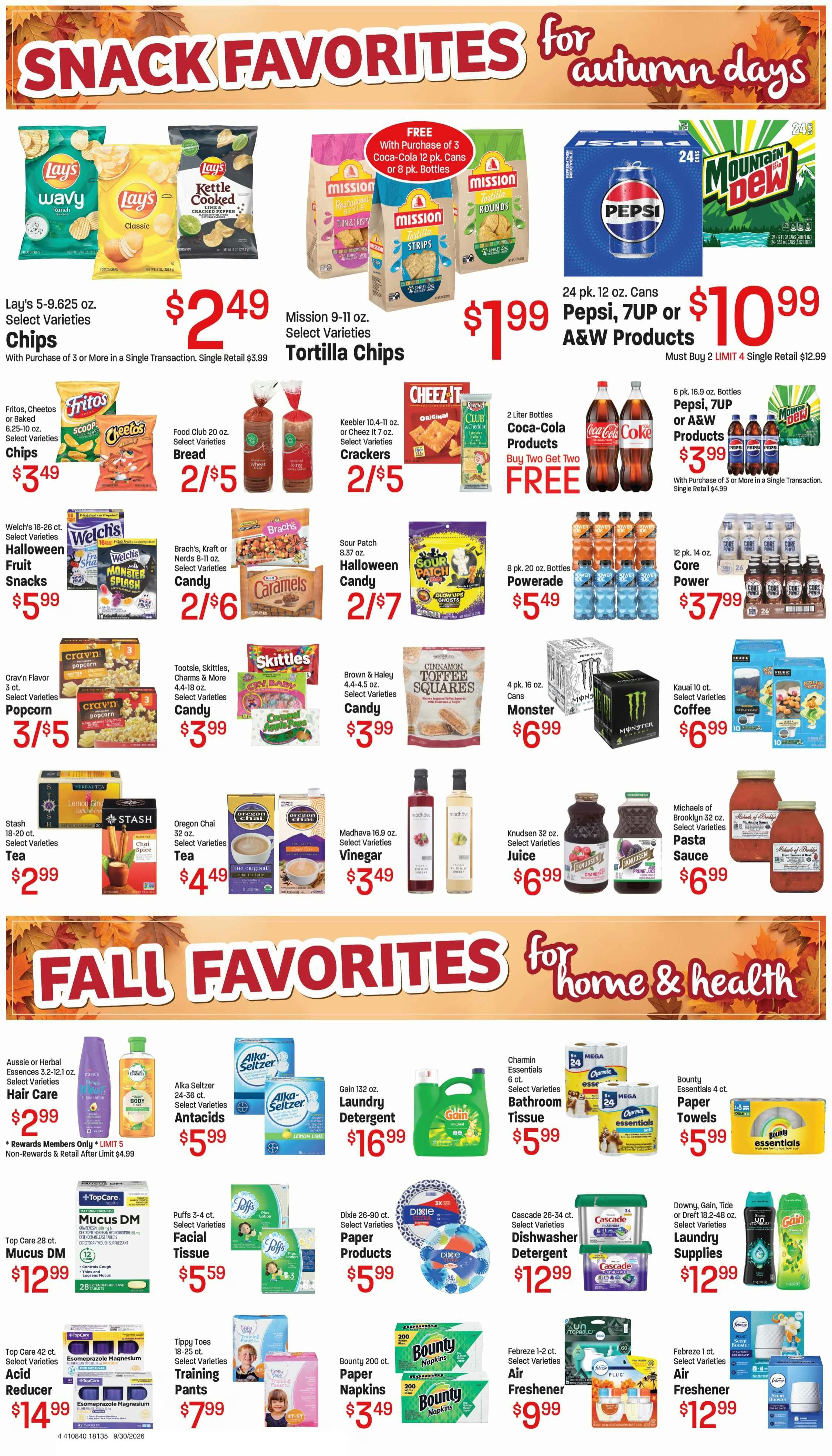 M&W Markets (Cascade, ID) Weekly Ad September 30 - October 6, 2026