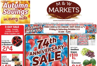 M&W Markets (Council, ID) Weekly Ad September 30 - October 6, 2026