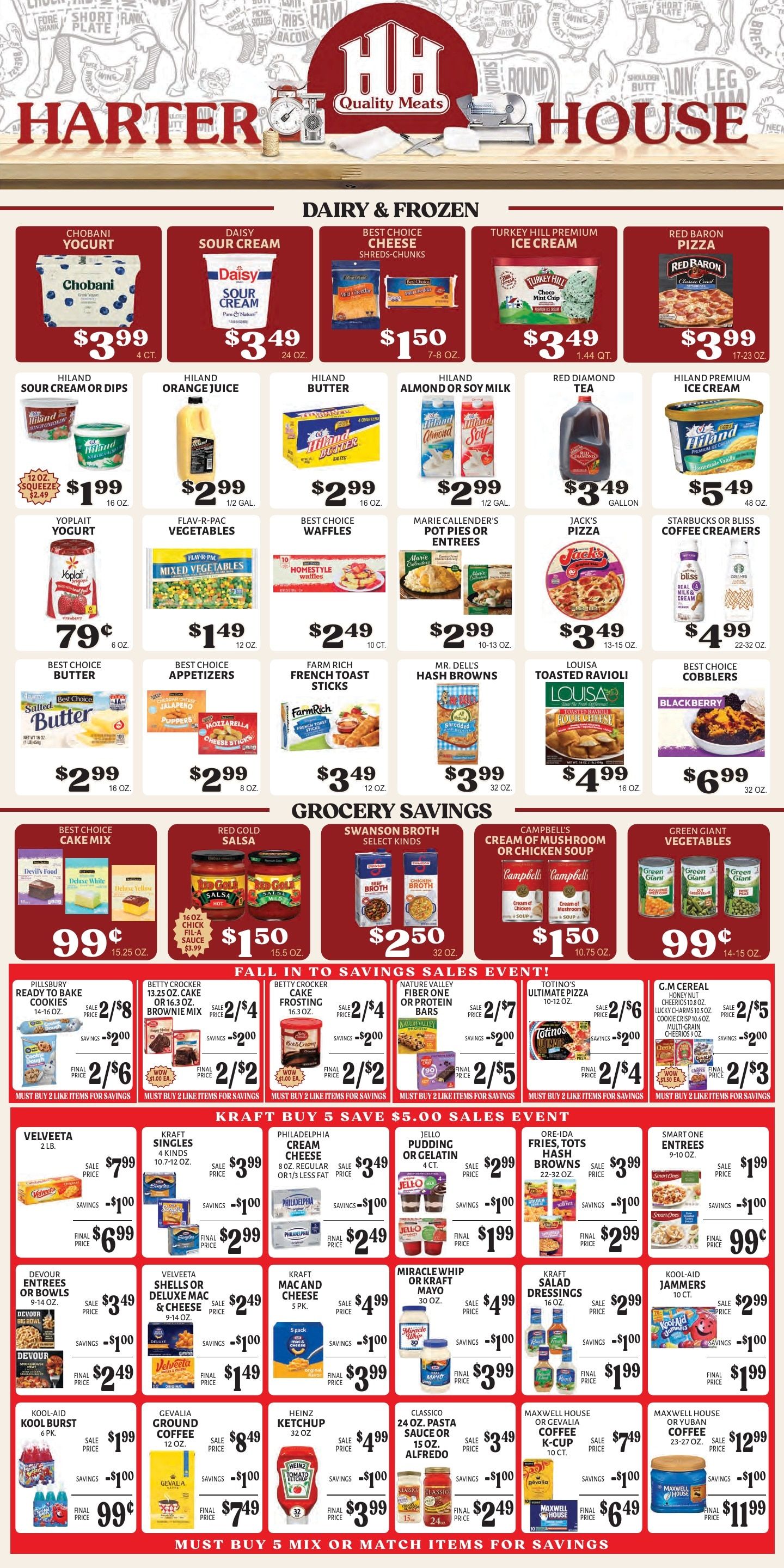 Harter House Weekly Ad September 30 - October 6, 2026