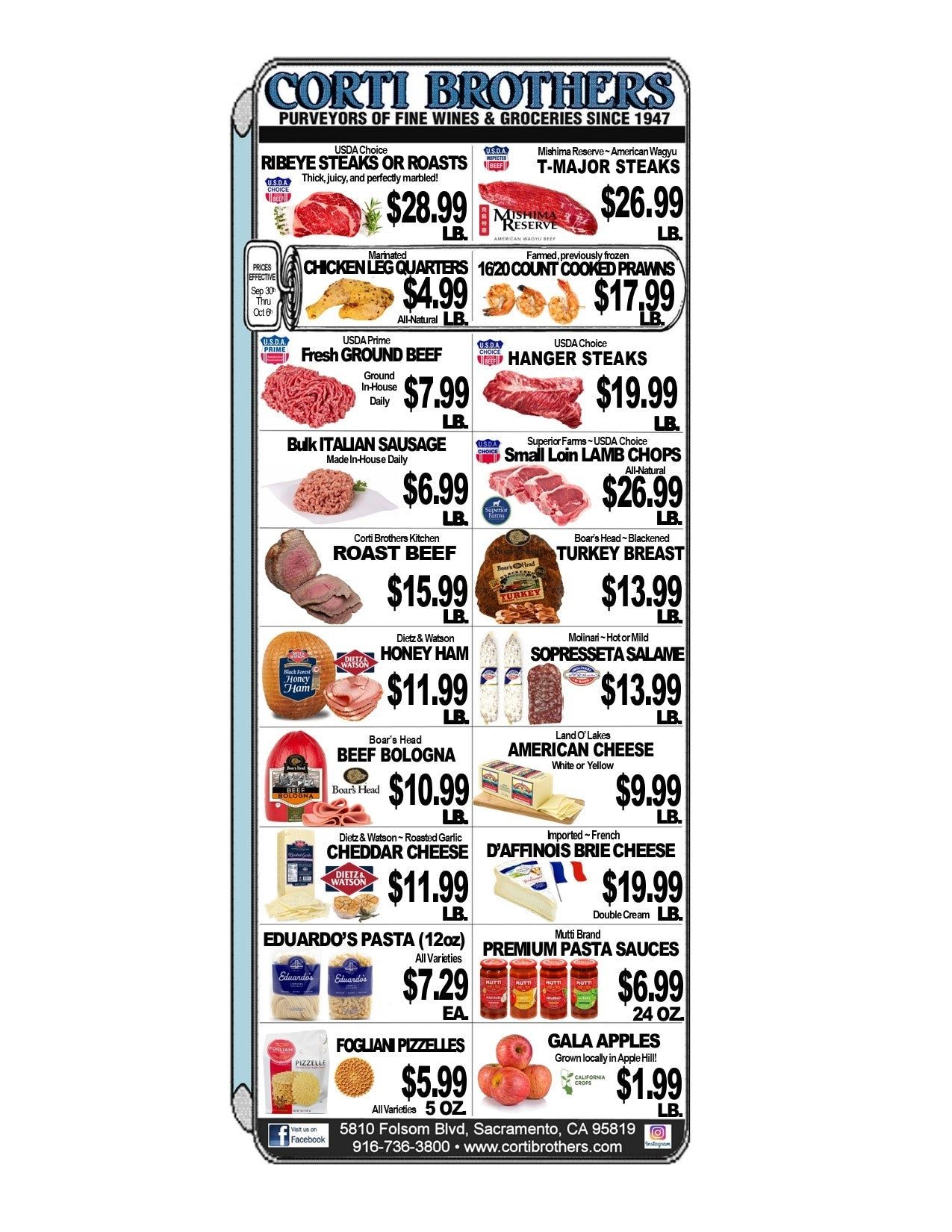 Corti Brothers Weekly Ad September 30 - October 6, 2026