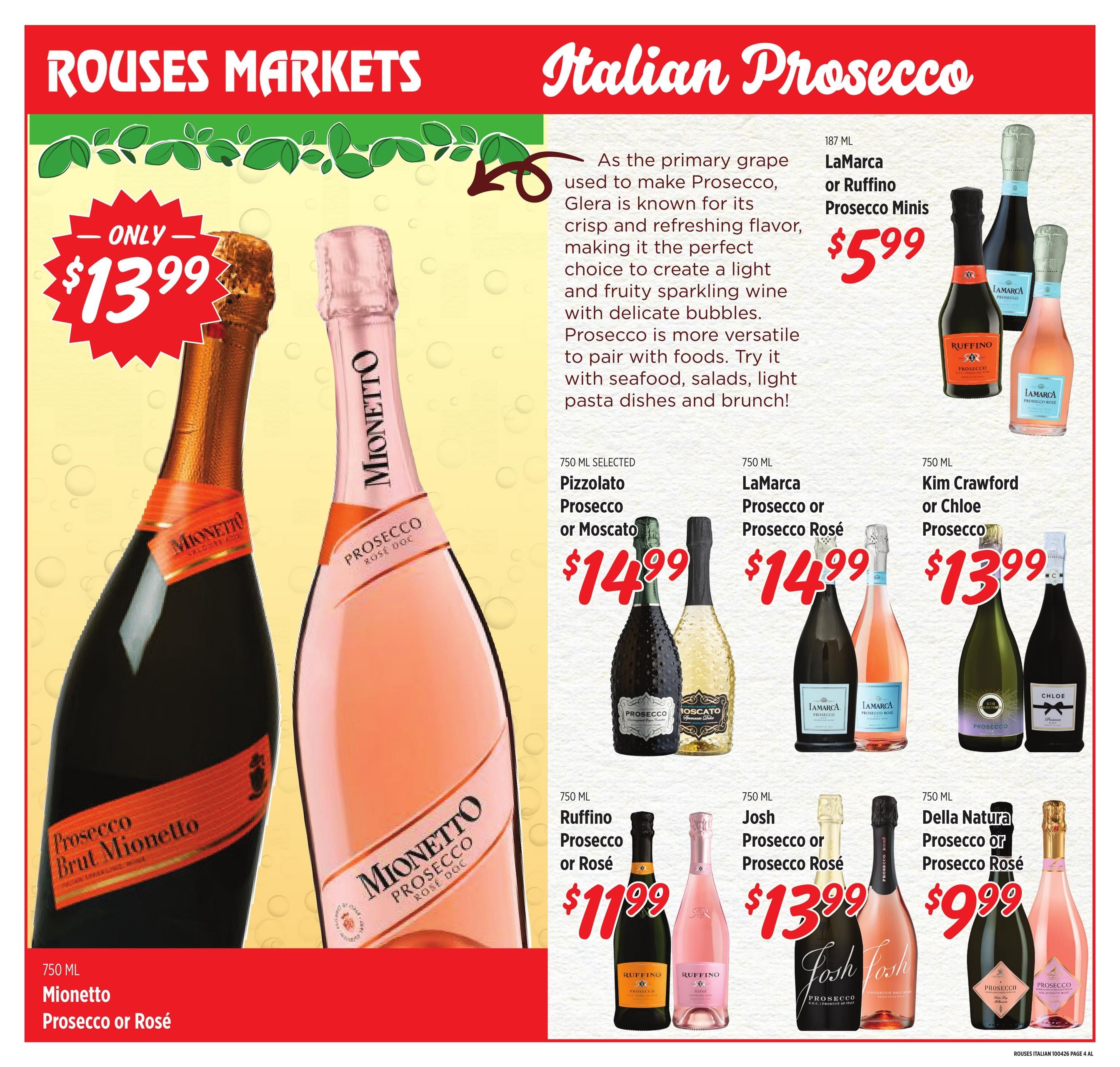Rouses Supermarkets (Citronelle Area, AL) Italian Weekly Ad September 30 - November 4, 2026