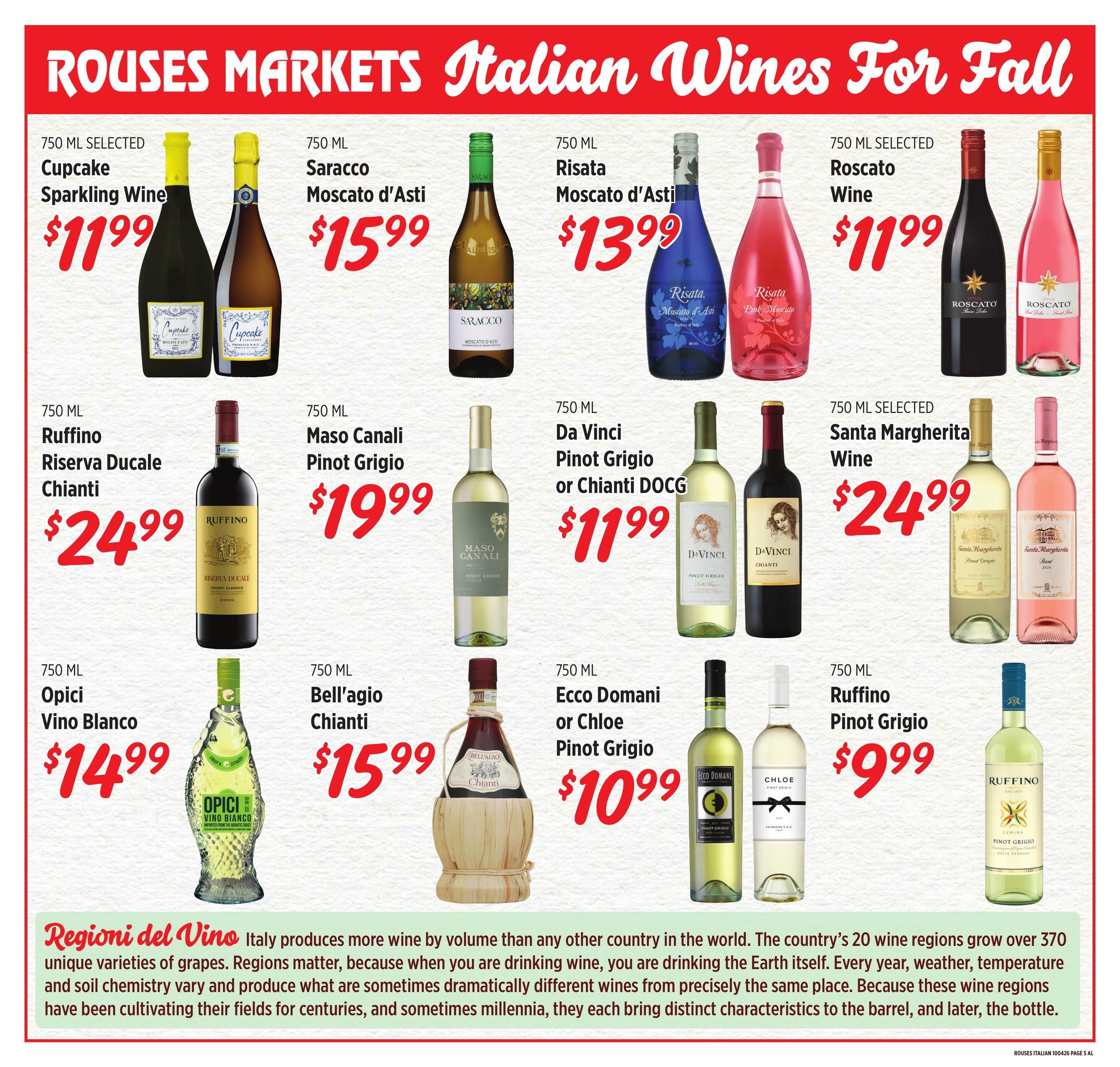 Rouses Supermarkets (Citronelle Area, AL) Italian Weekly Ad September 30 - November 4, 2026