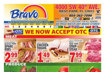 Bravo Supermarket (Hollywood Area, FL) Bravo Florida Weekly Weekly Ad October 1 - 7, 2026