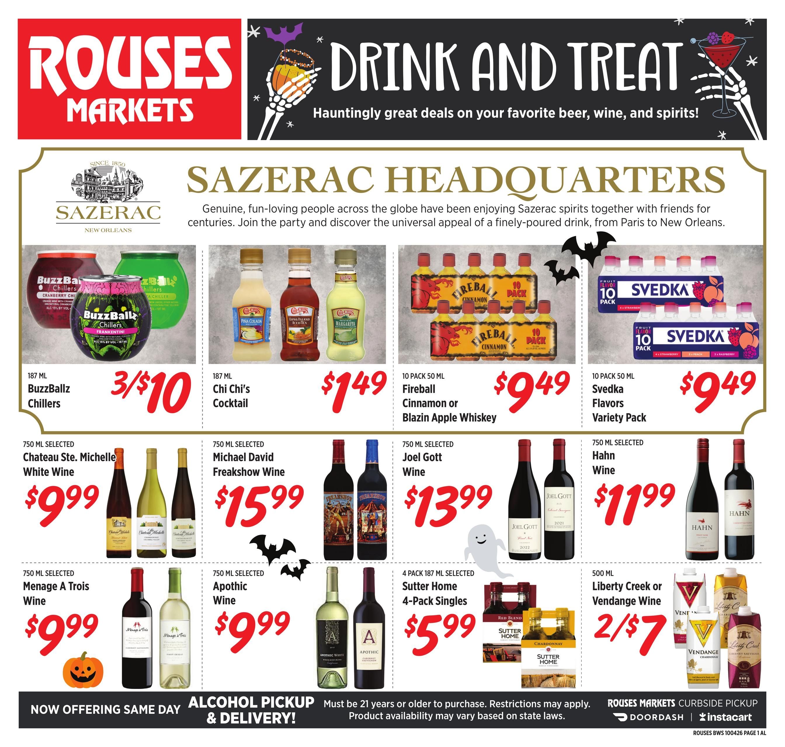 Rouses Supermarkets (Citronelle Area, AL) Weekly Ad September 30 - November 4, 2026
