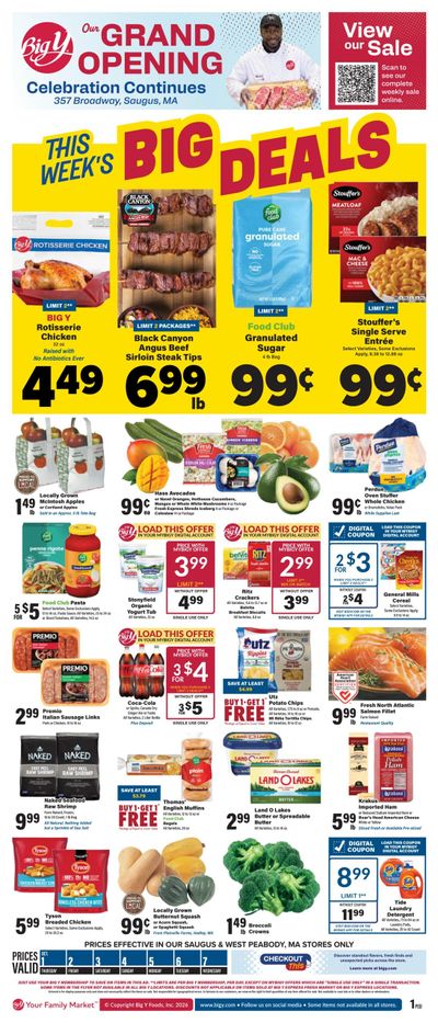 Big Y (Marblehead Area, MA) Weekly Ad October 1 - 7, 2026