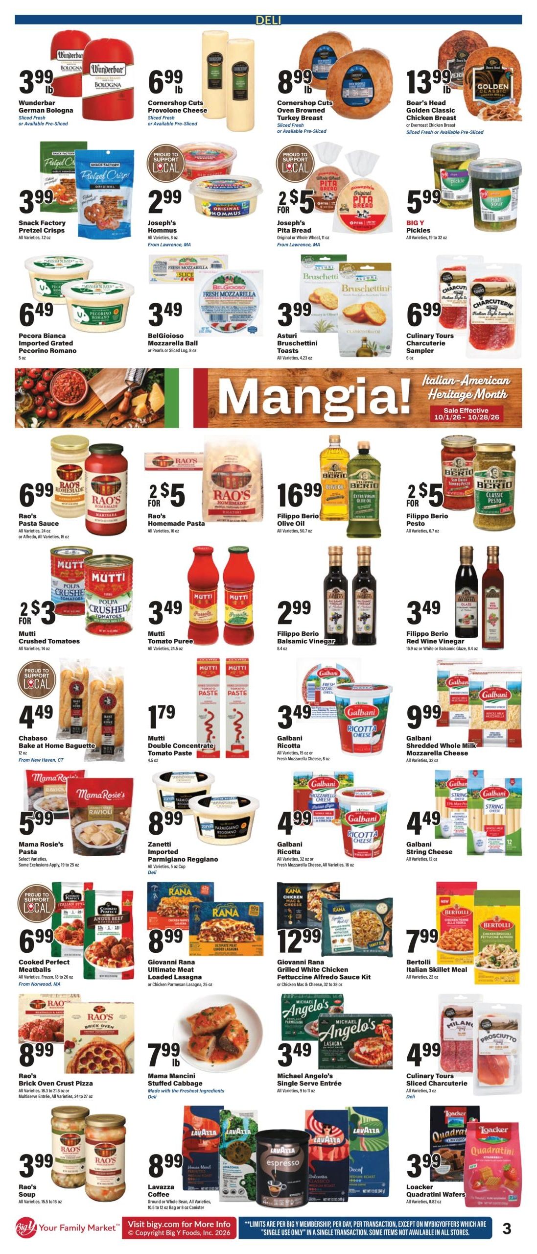 Big Y (Marblehead Area, MA) Weekly Ad October 1 - 7, 2026