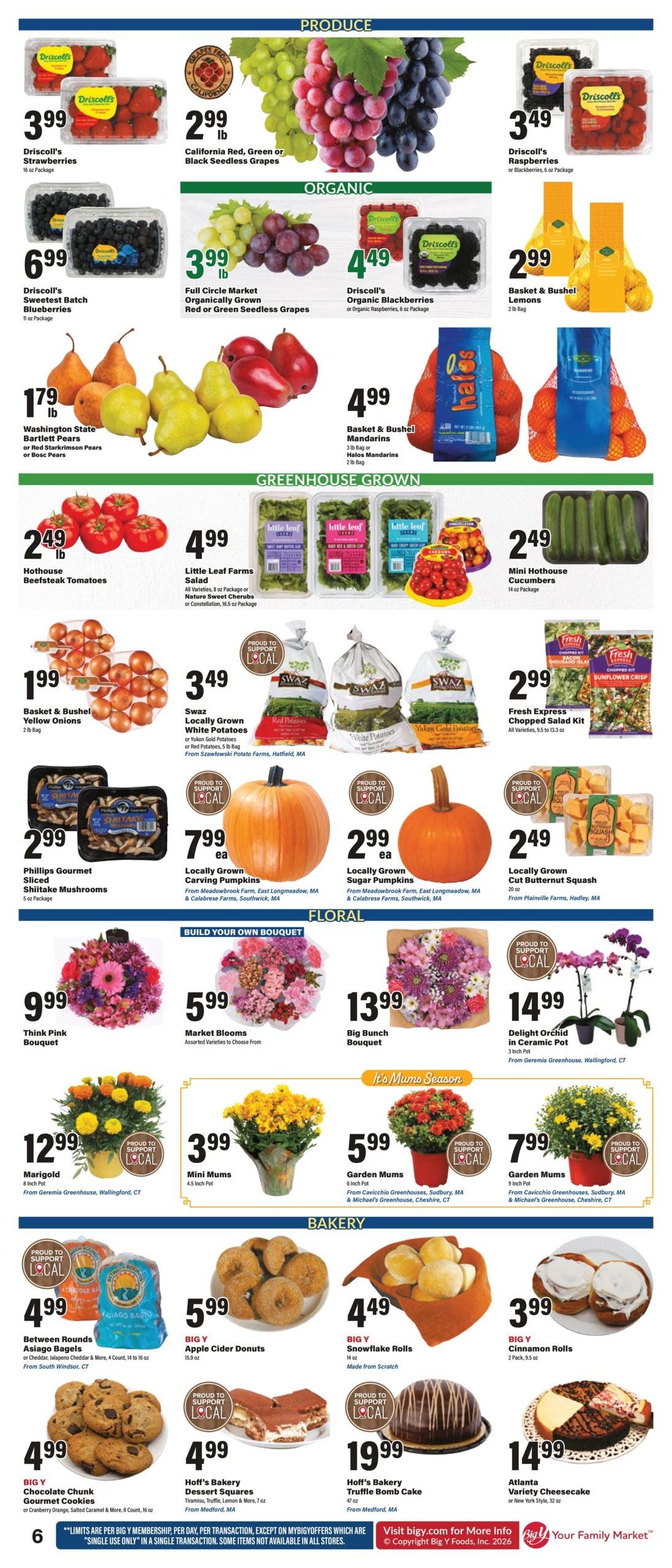 Big Y (Marblehead Area, MA) Weekly Ad October 1 - 7, 2026