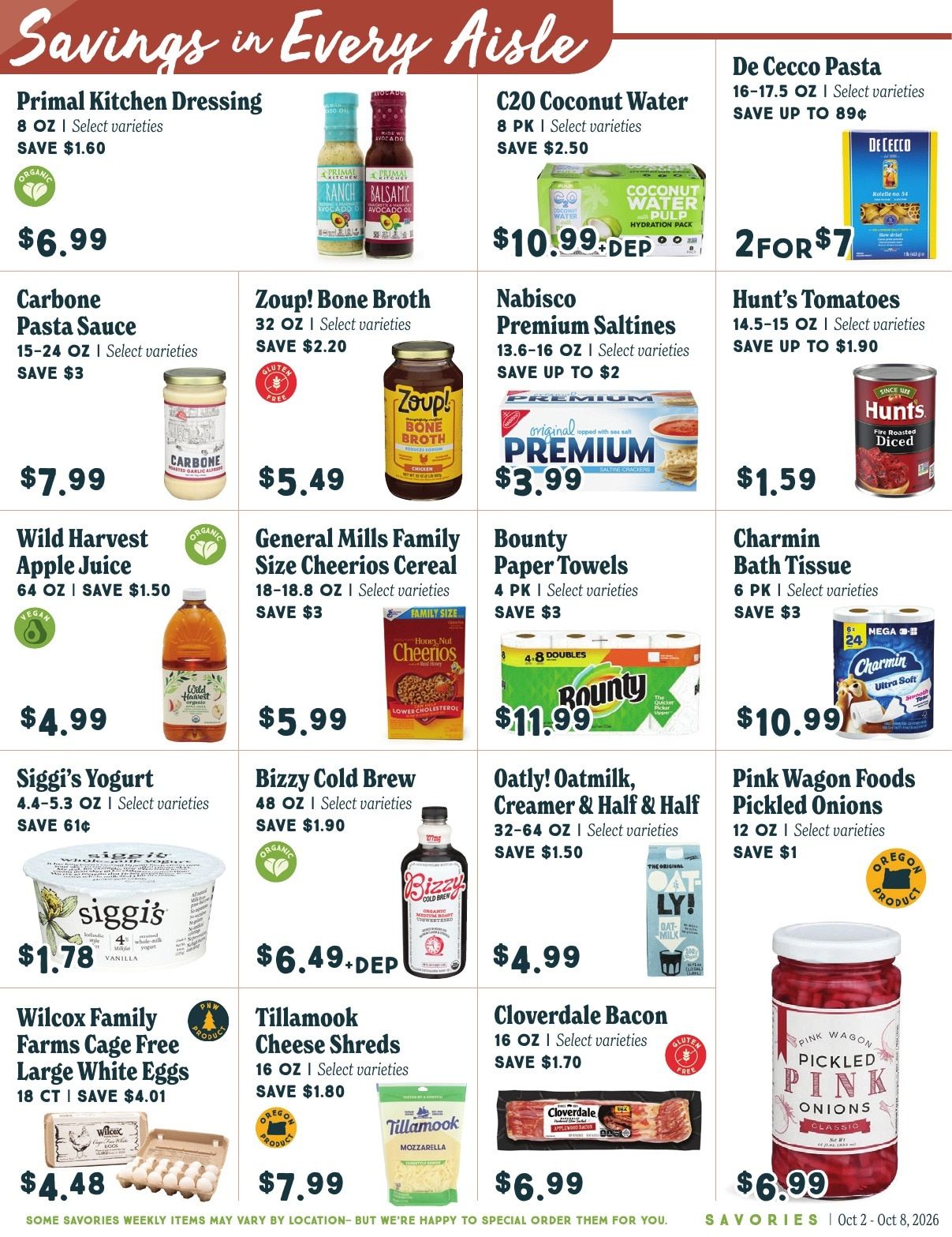 Market of Choice Upcoming Weekly Specials Weekly Ad October 2 - 8, 2026