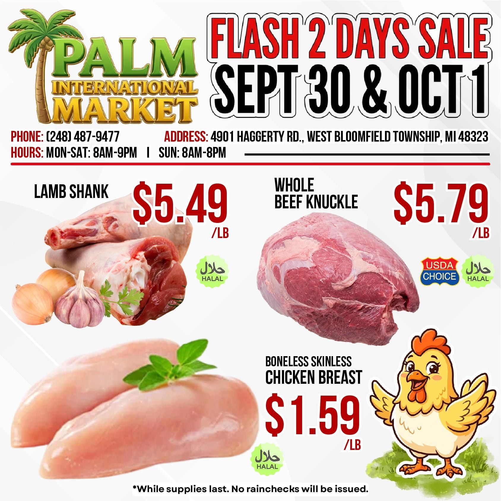 Palm International Market Weekly Ad September 30 - October 1, 2026