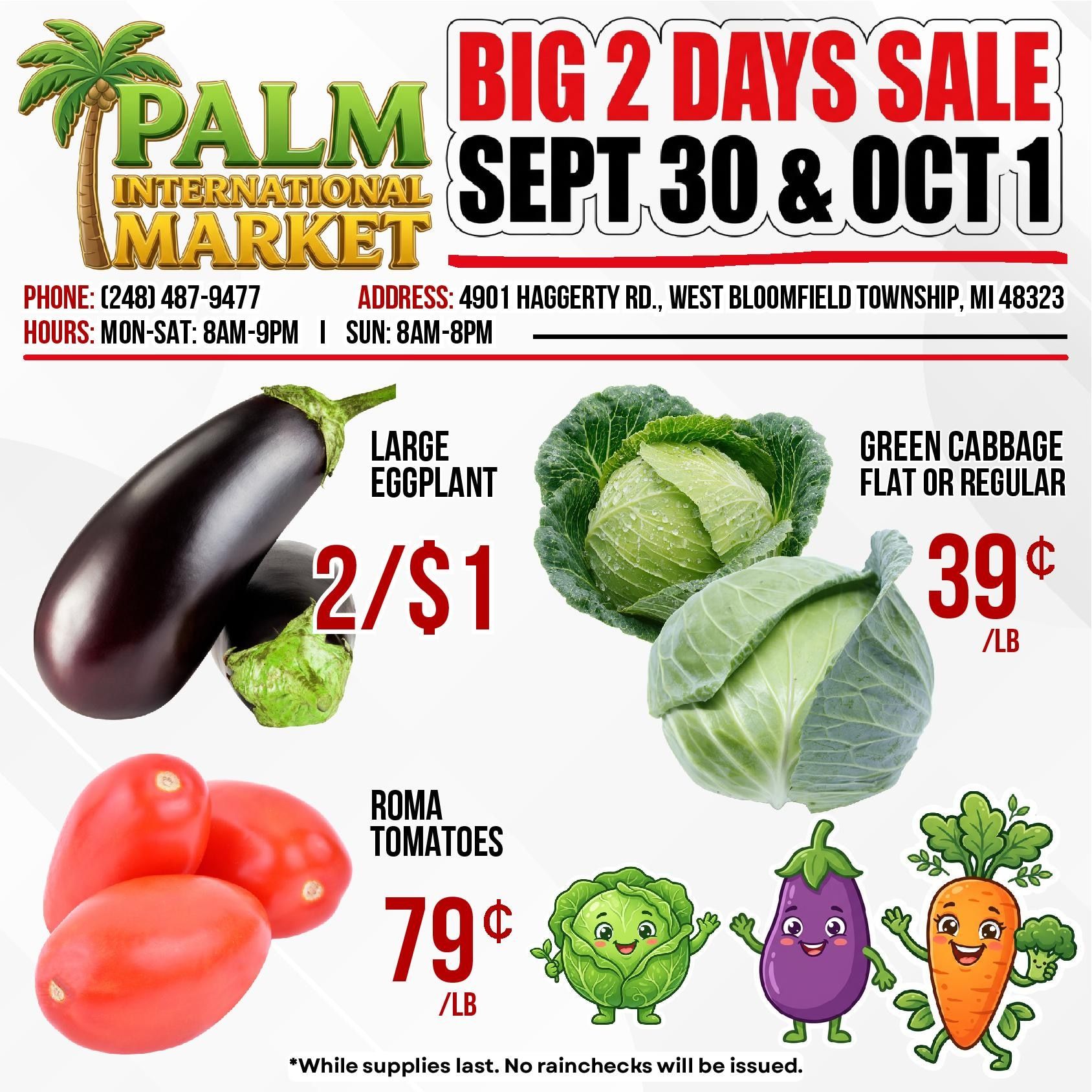 Palm International Market Weekly Ad September 30 - October 1, 2026