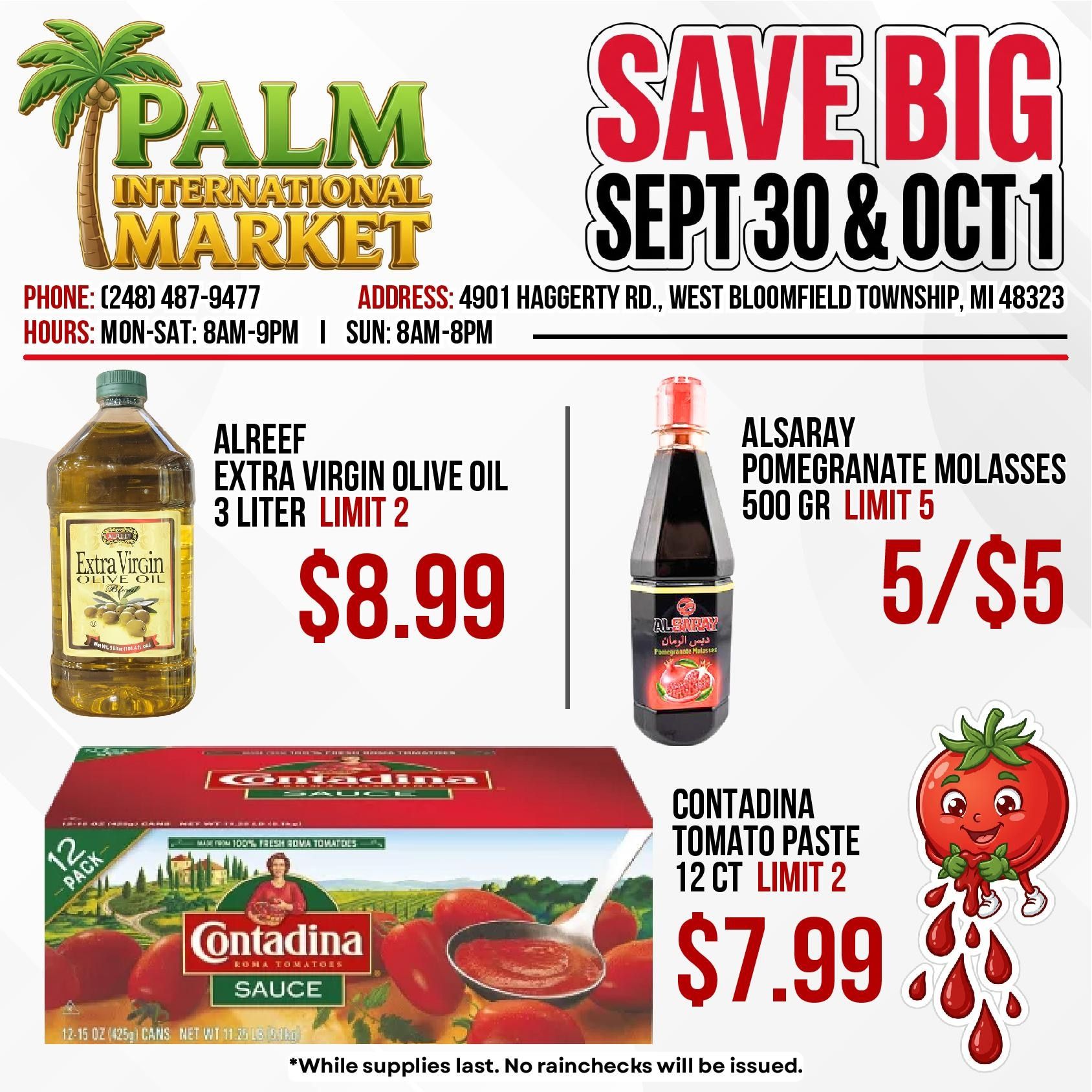 Palm International Market Weekly Ad September 30 - October 1, 2026