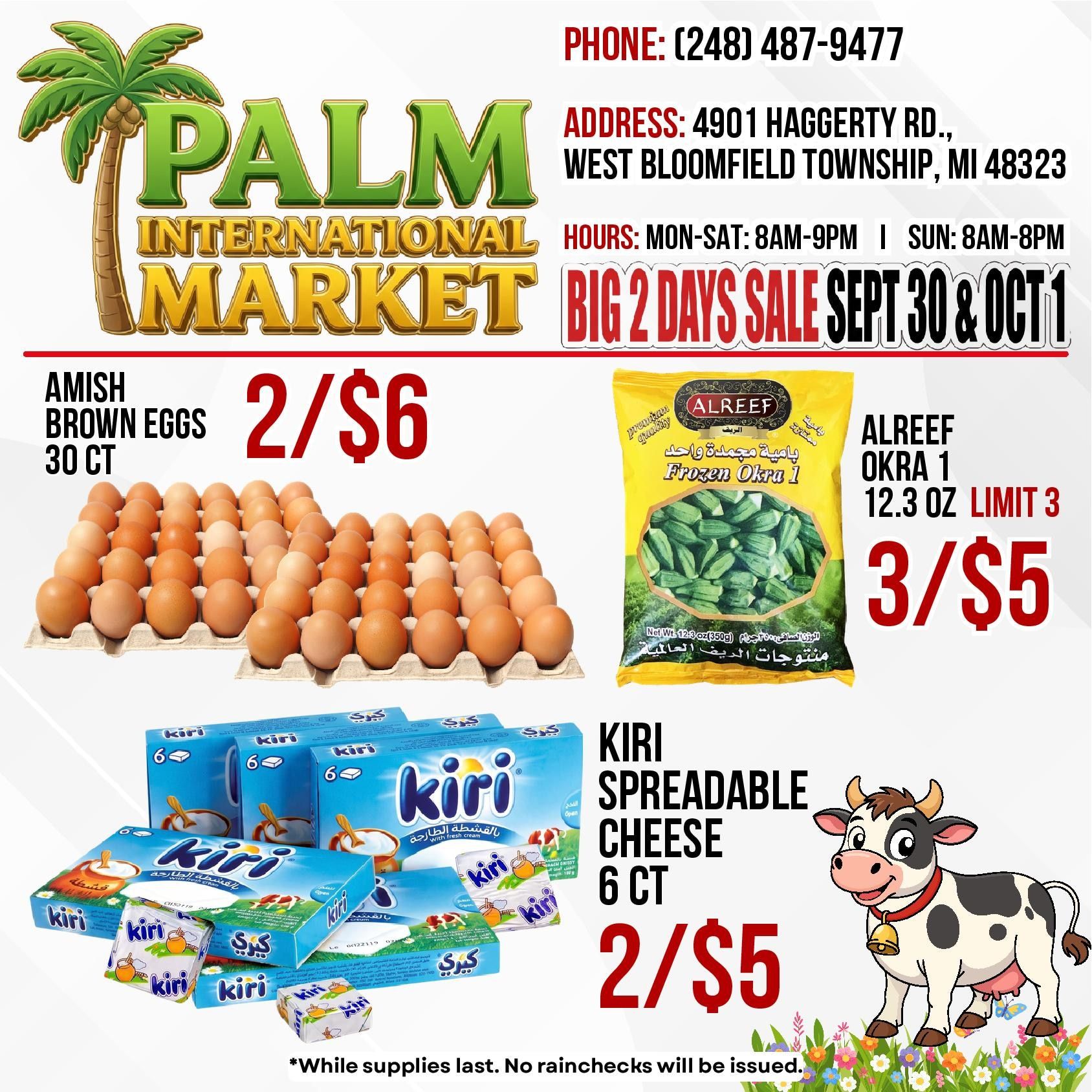 Palm International Market Weekly Ad September 30 - October 1, 2026
