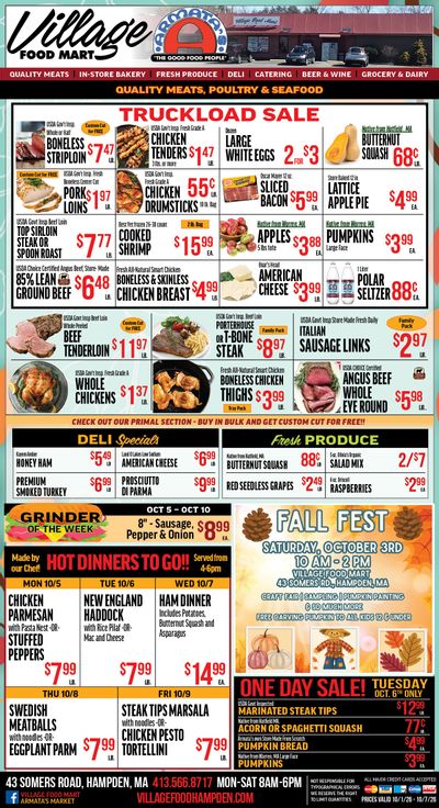 Village Food Mart Weekly Ad October 1 - 7, 2026