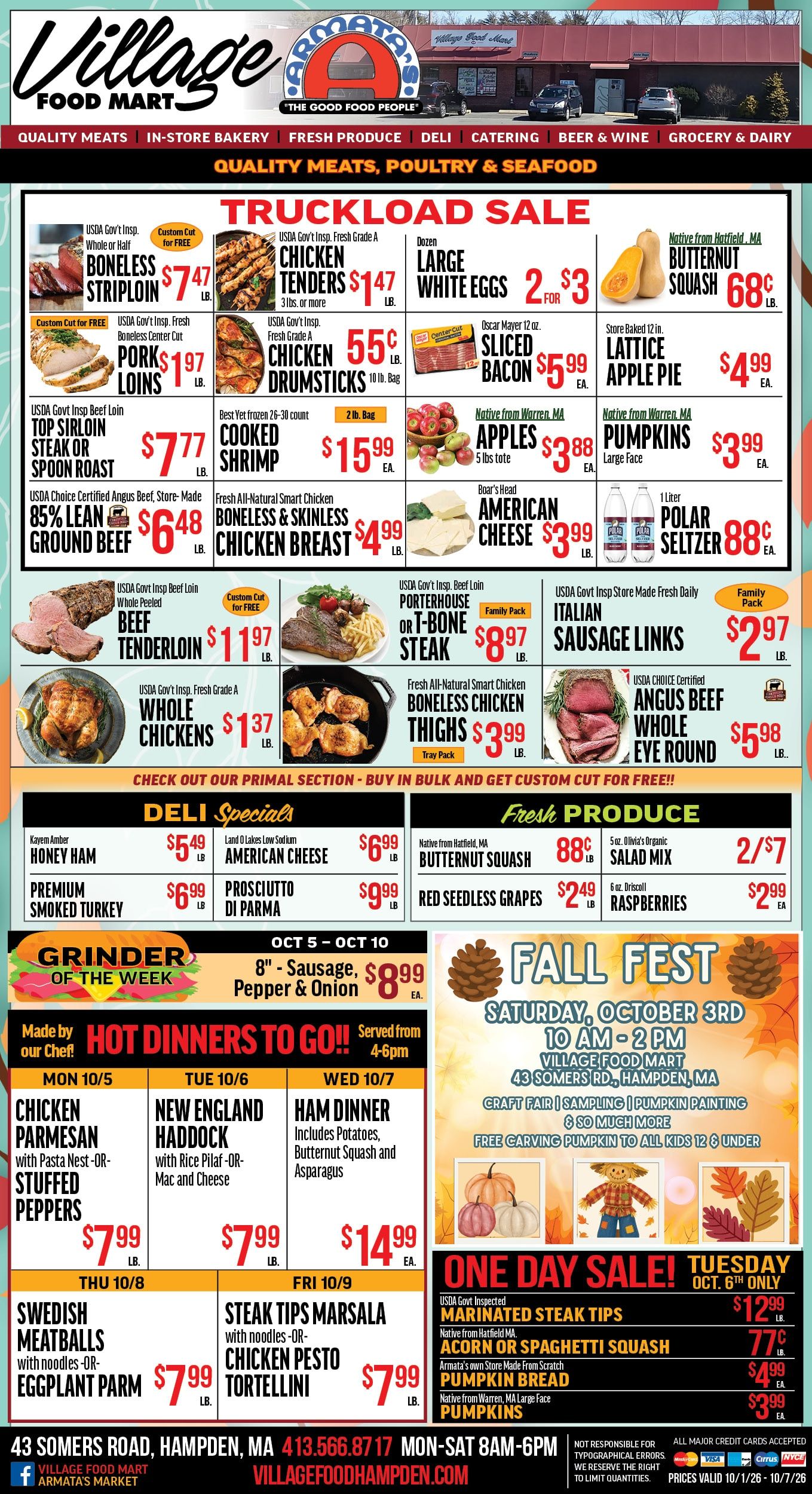 Village Food Mart Weekly Ad October 1 - 7, 2026