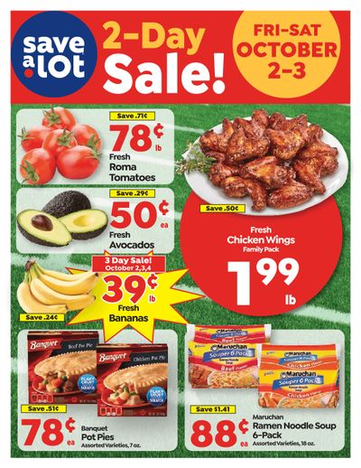 Save a Lot Food Stores Special Promotion Weekly Ad September 30 - October 3, 2026