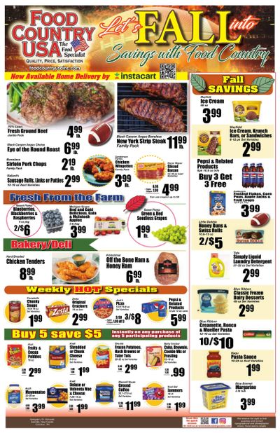 Food Country USA Weekly Ad September 30 - October 6, 2026