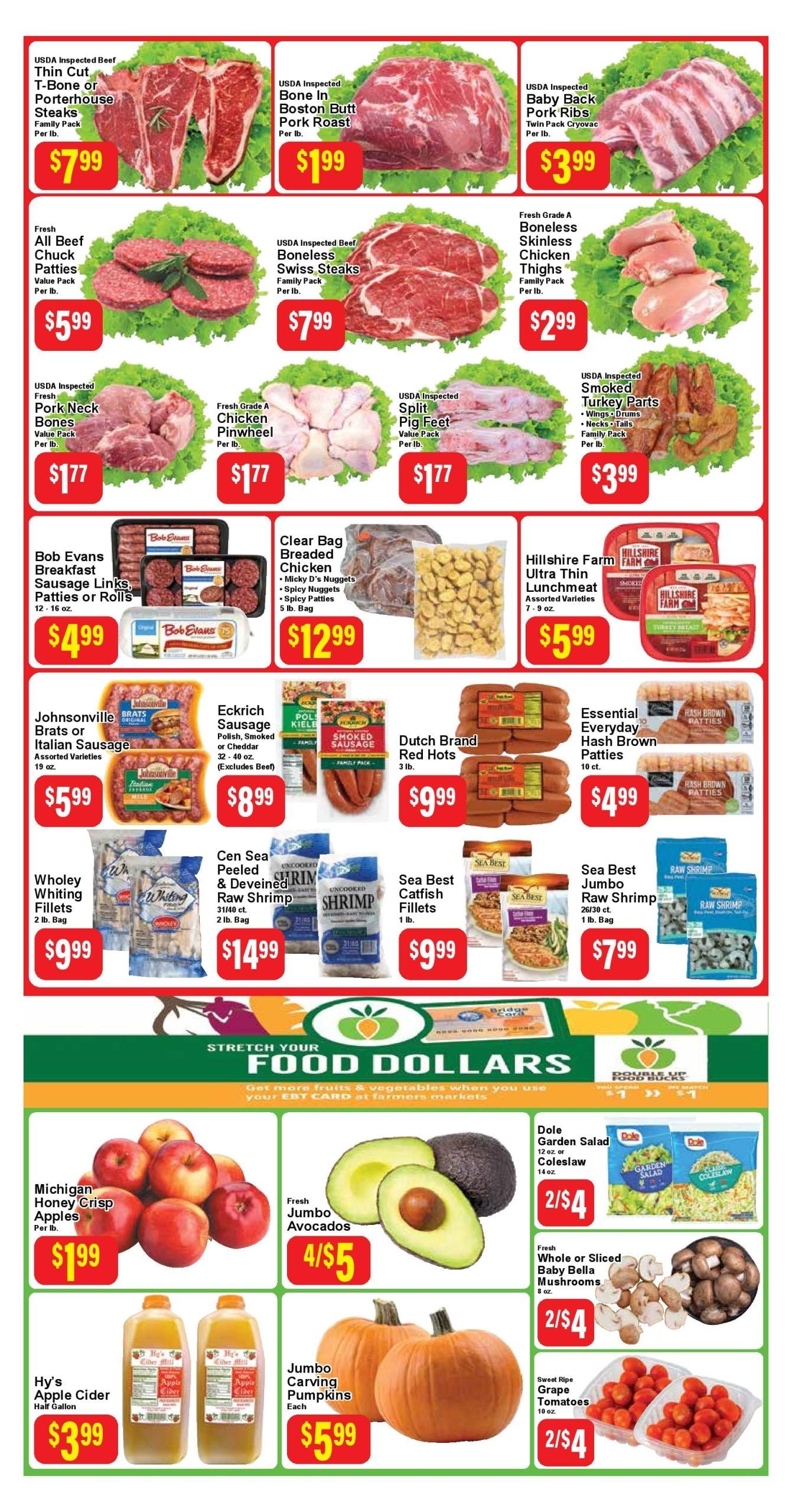 Pick & Save Supermarket (7404 East Seven Mile Road, Detroit, MI) Weekly Ad October 1 - 14, 2026